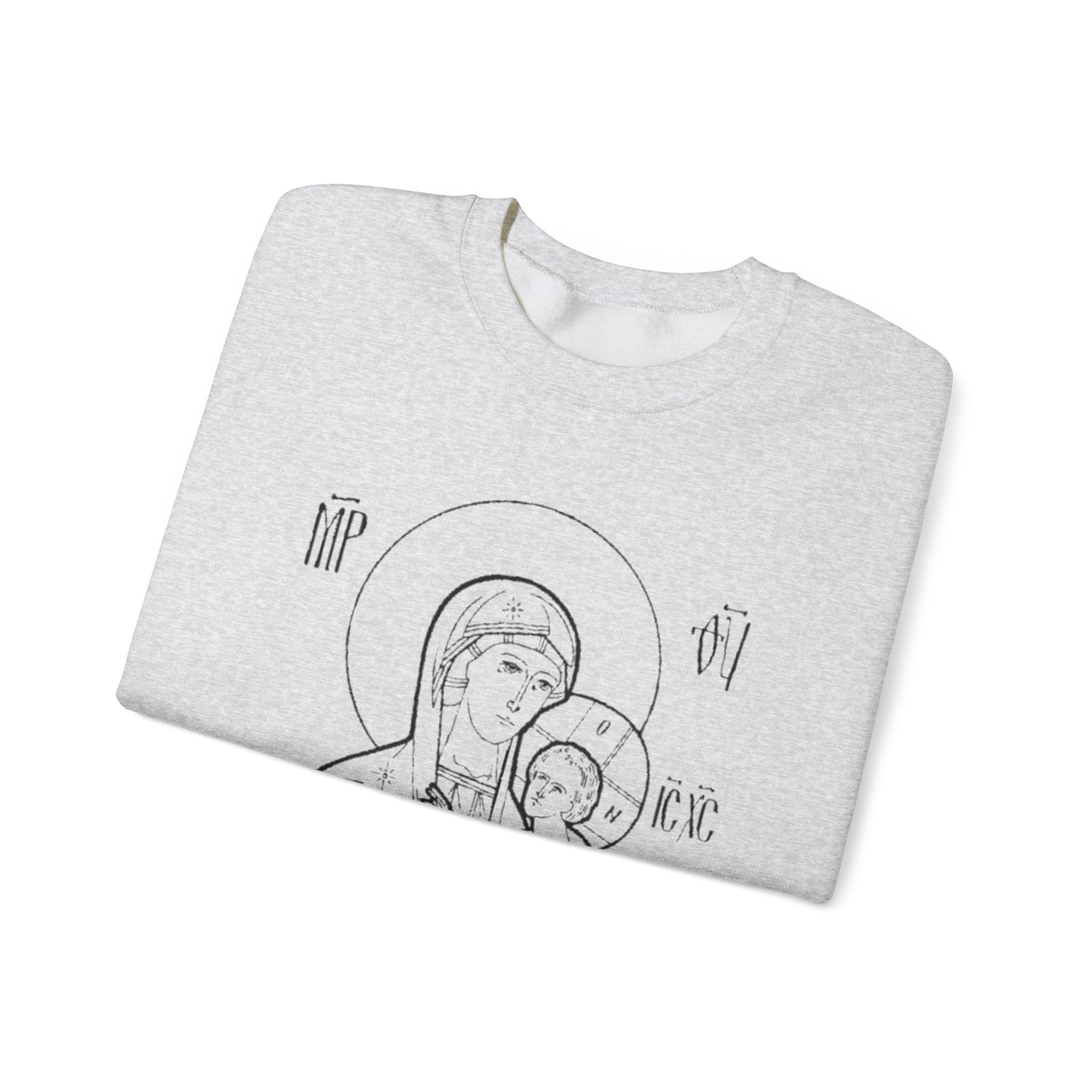 Holy Mother Unisex Sweatshirt – Vintage Religious Design
