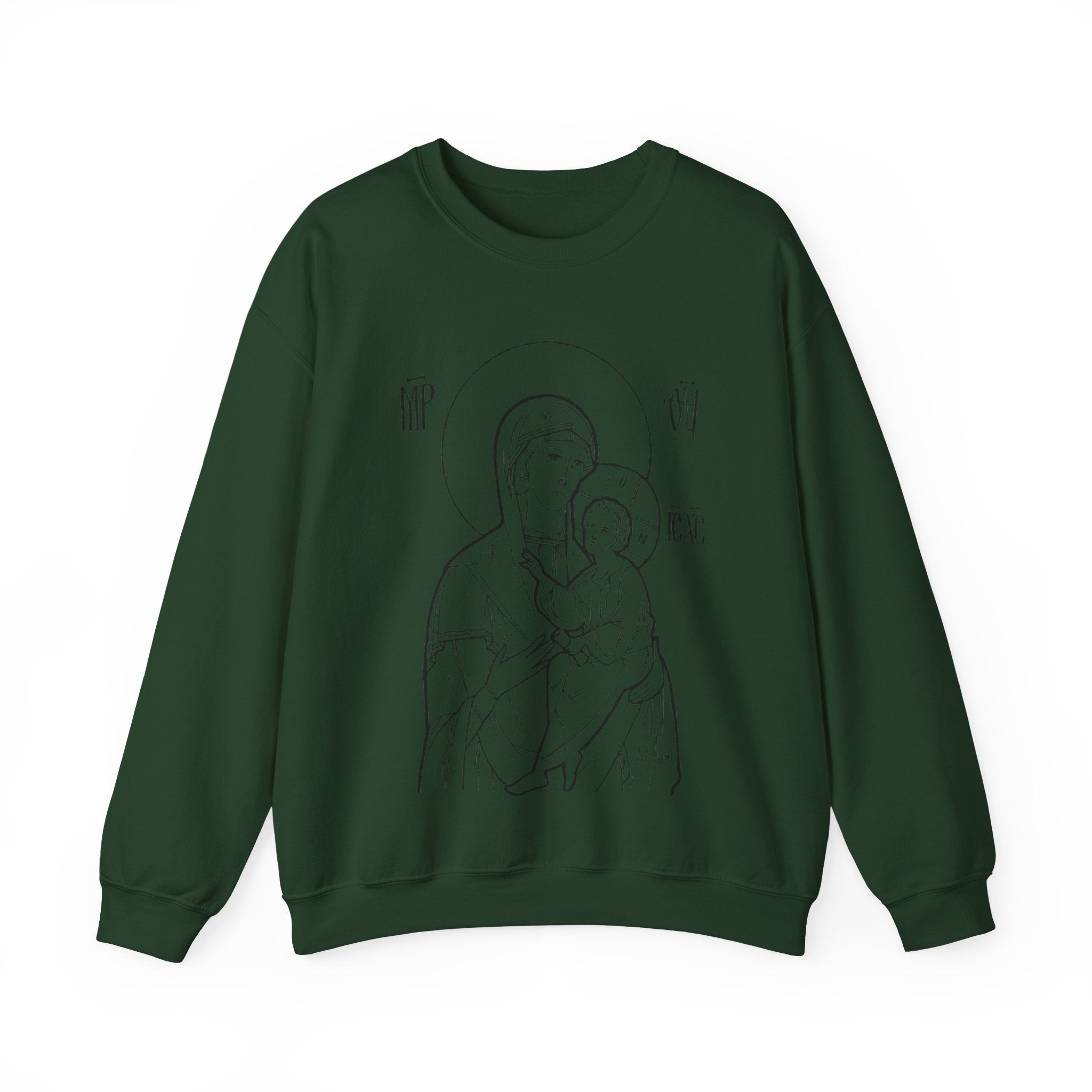 Holy Mother Unisex Sweatshirt – Vintage Religious Design