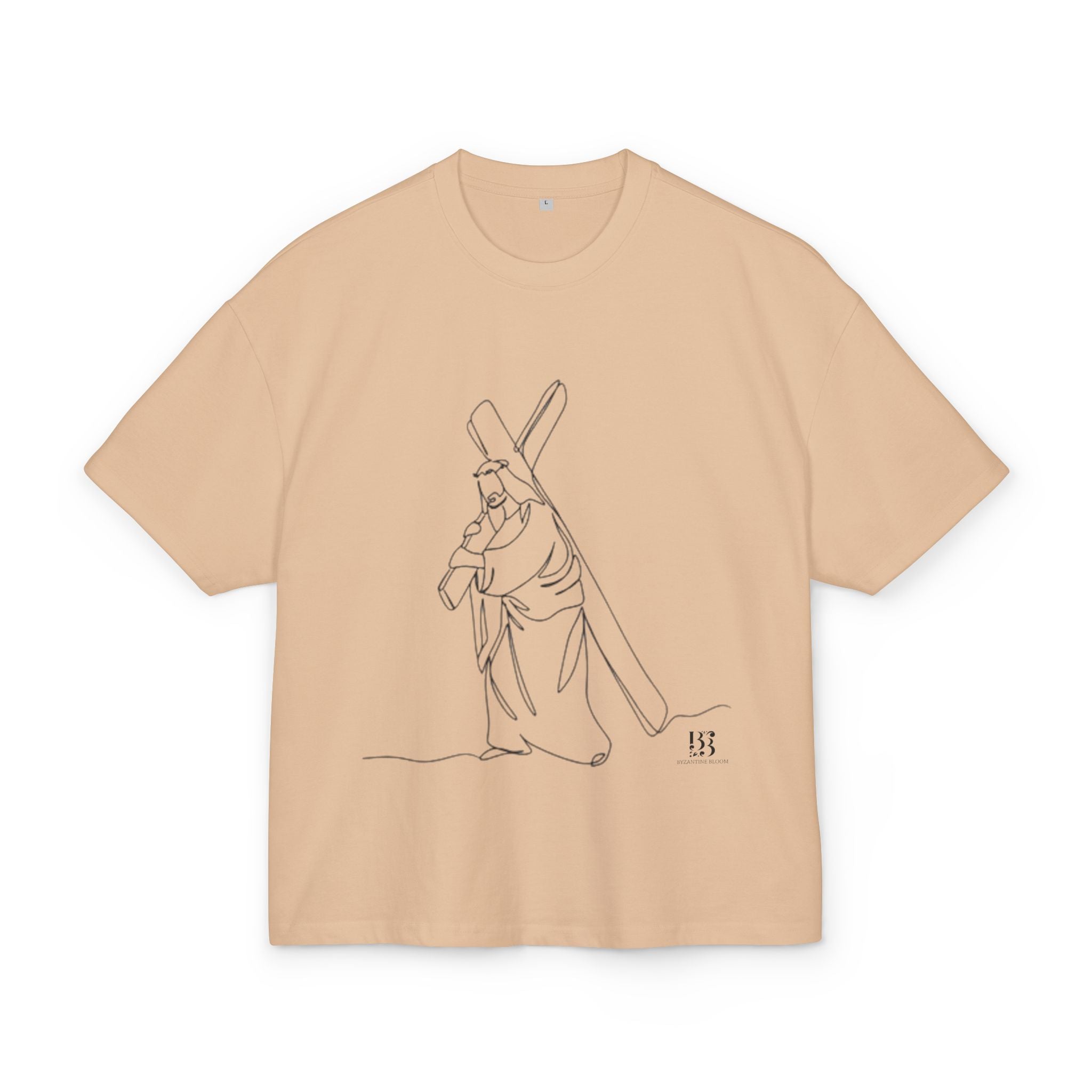 Outline - Faith Inspired Cotton Shirt, Jesus Cross