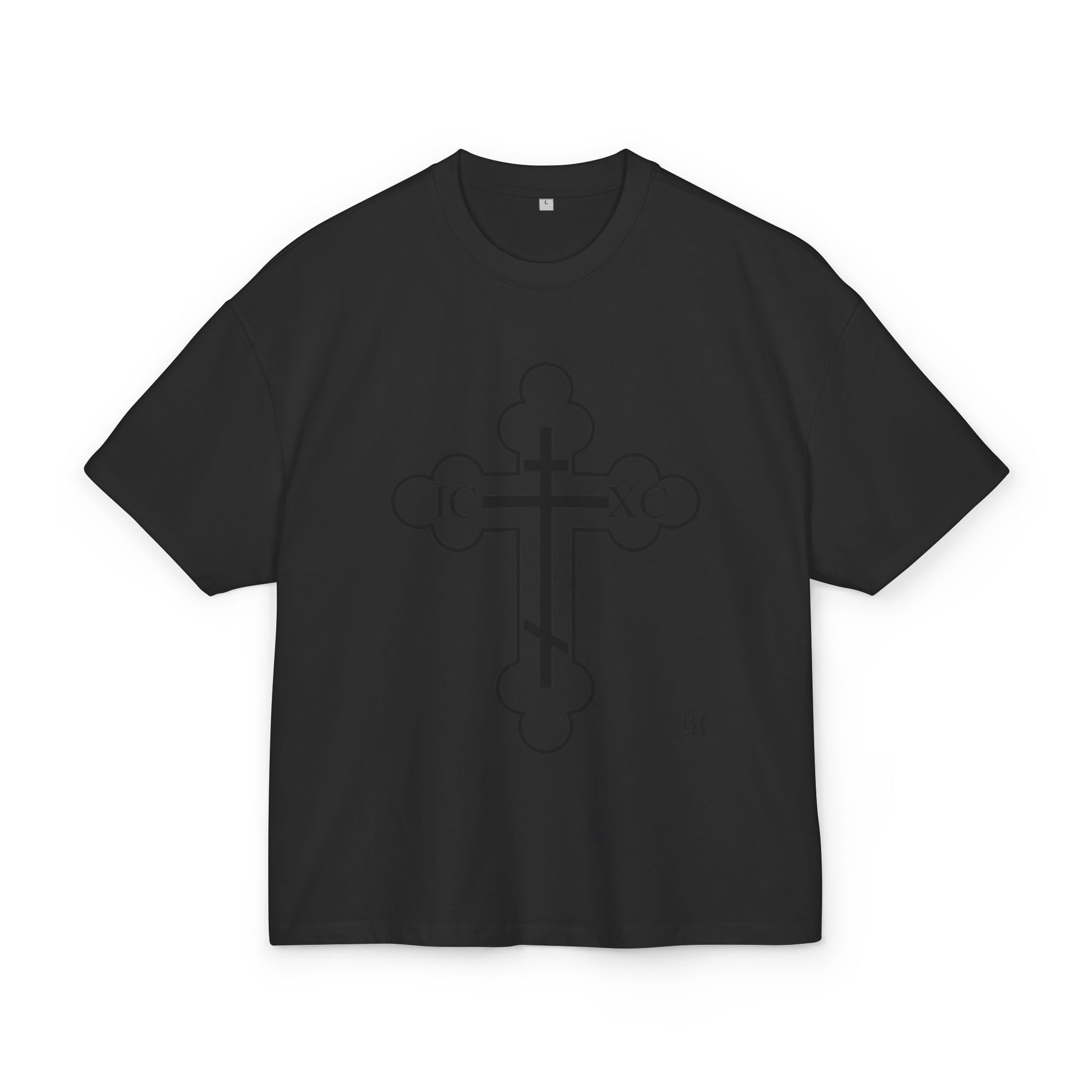 Unisex Heavy Cotton Cross Graphic Tee - Bold Religious Style