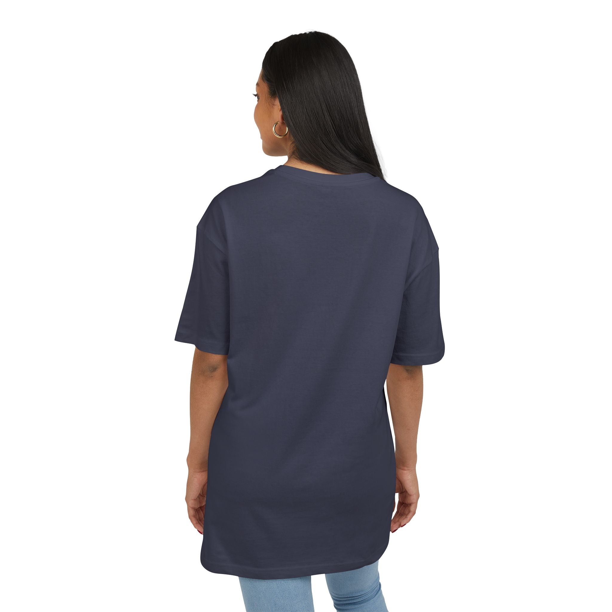 Unisex Heavy Oversize Tee - Modern Minimalist Church Design, Casual Wear for Everyday Style
