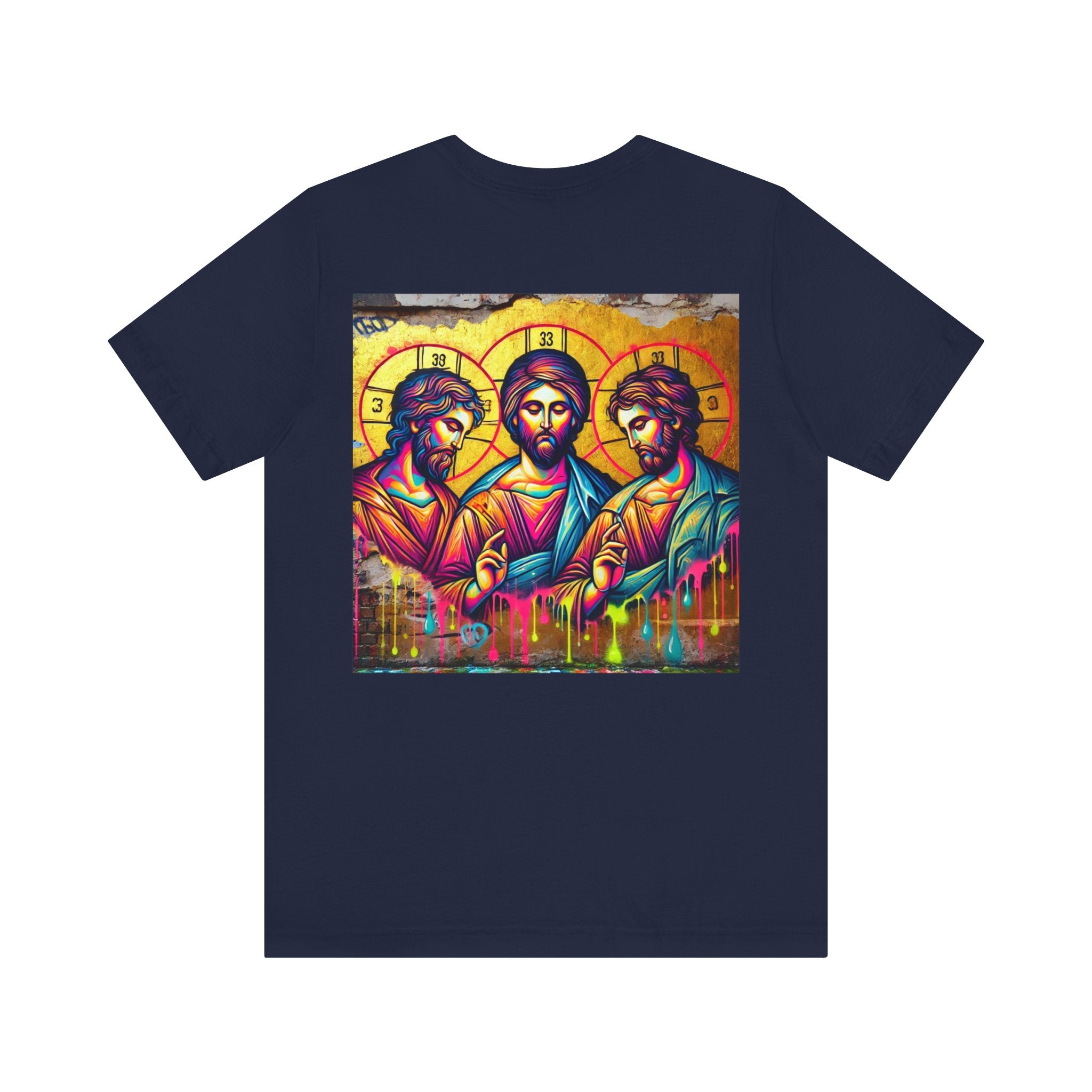 Spiritual Iconography Unisex Tee - Colorful Jesus Design