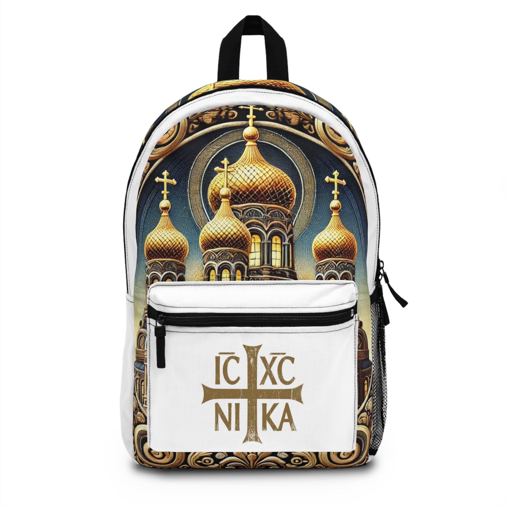 "ICXC NIKA"- Inspired Backpack with Church Design