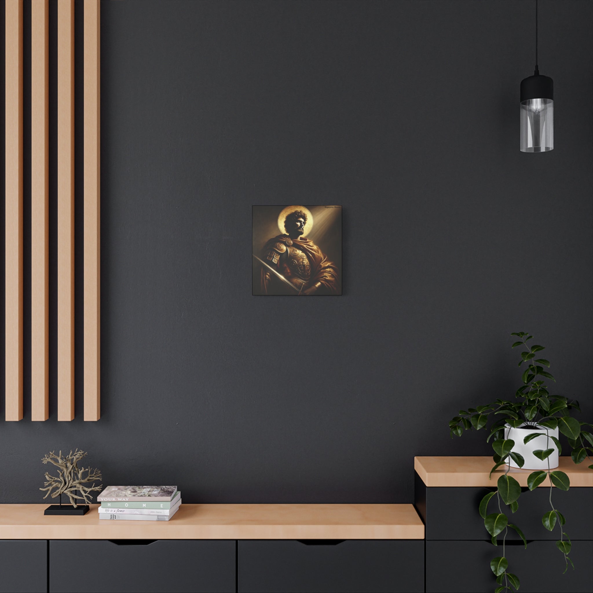 Heroic Saint Matte Canvas Wall Art - 1.25" Stretched