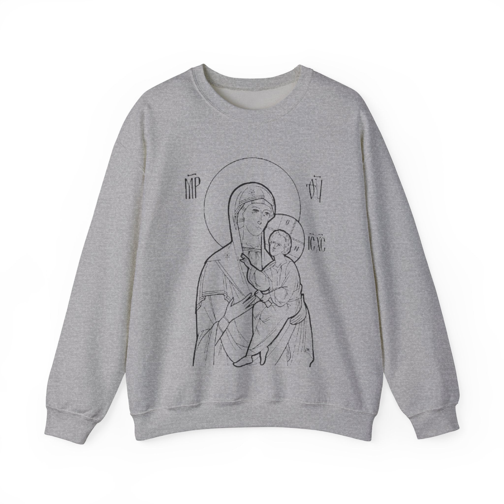 Holy Mother Unisex Sweatshirt – Vintage Religious Design