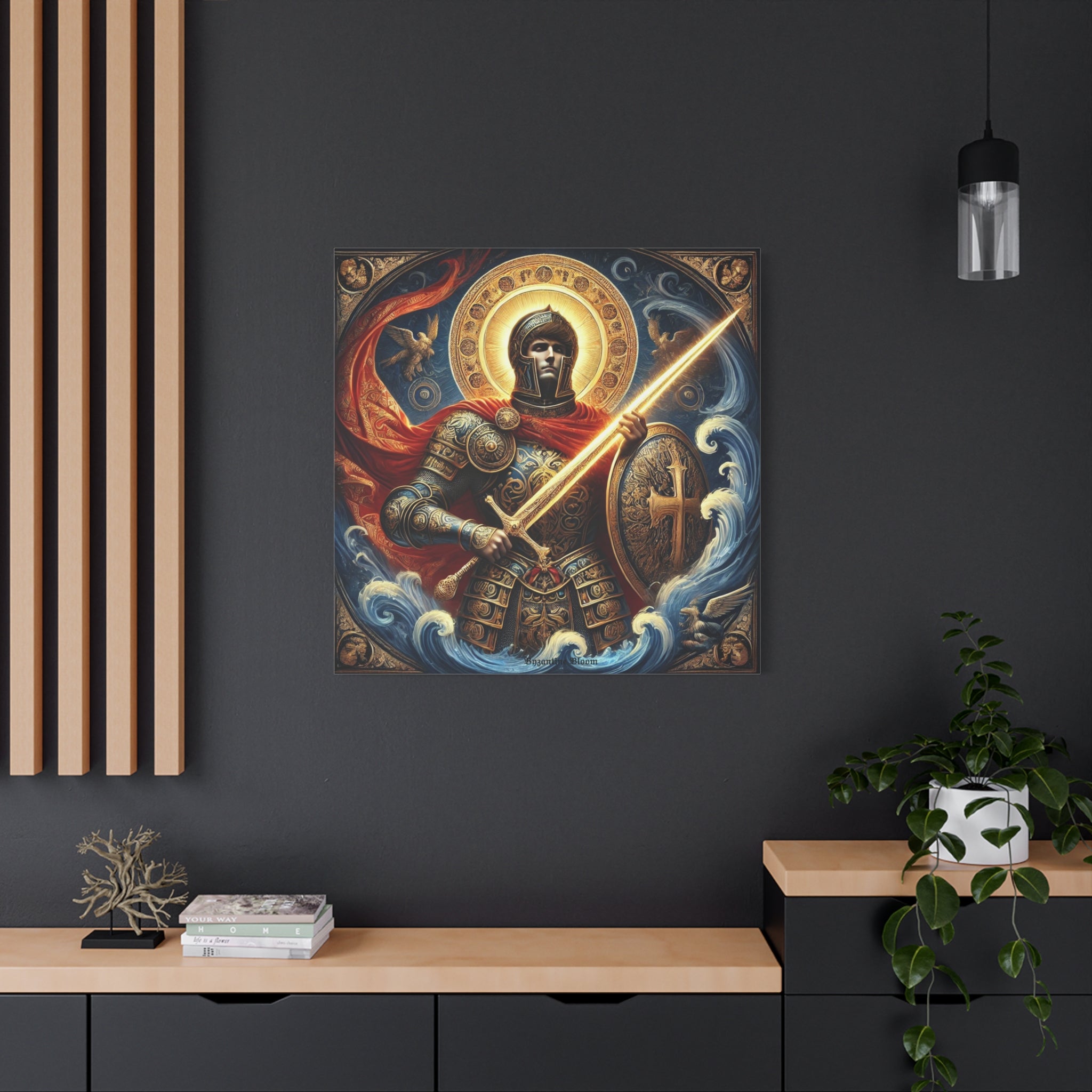 Warrior Canvas Art - Inspiring Gladiator Wall Decor