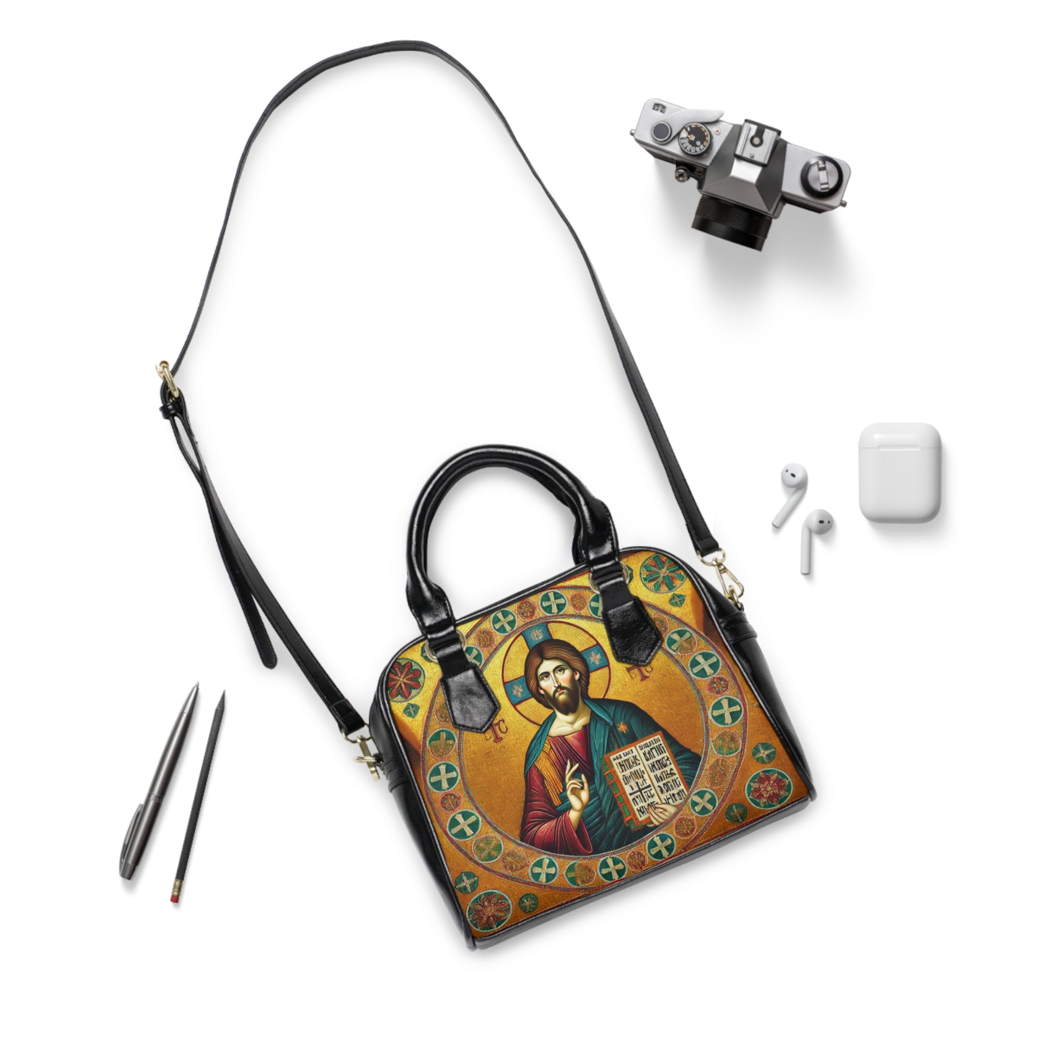 Religious Shoulder Handbag - Iconic Design Perfect for Faith-Based Gifts