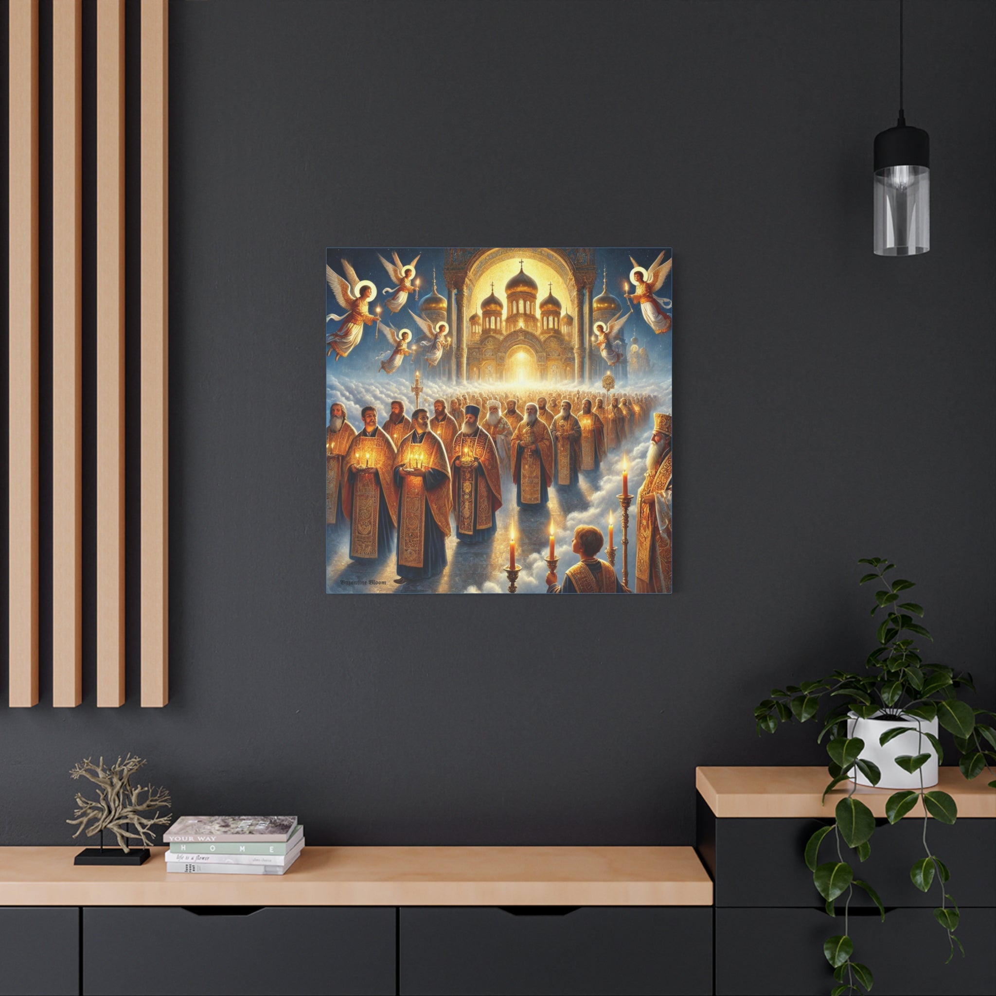 Spiritual Art Canvas Print - Orthodox Ceremony Scene