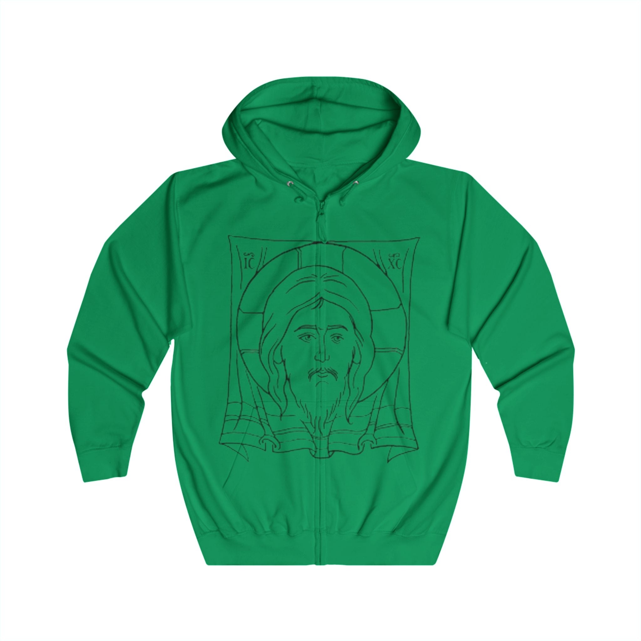 Stylish Unisex Full Zip Hoodie with Inspirational Design