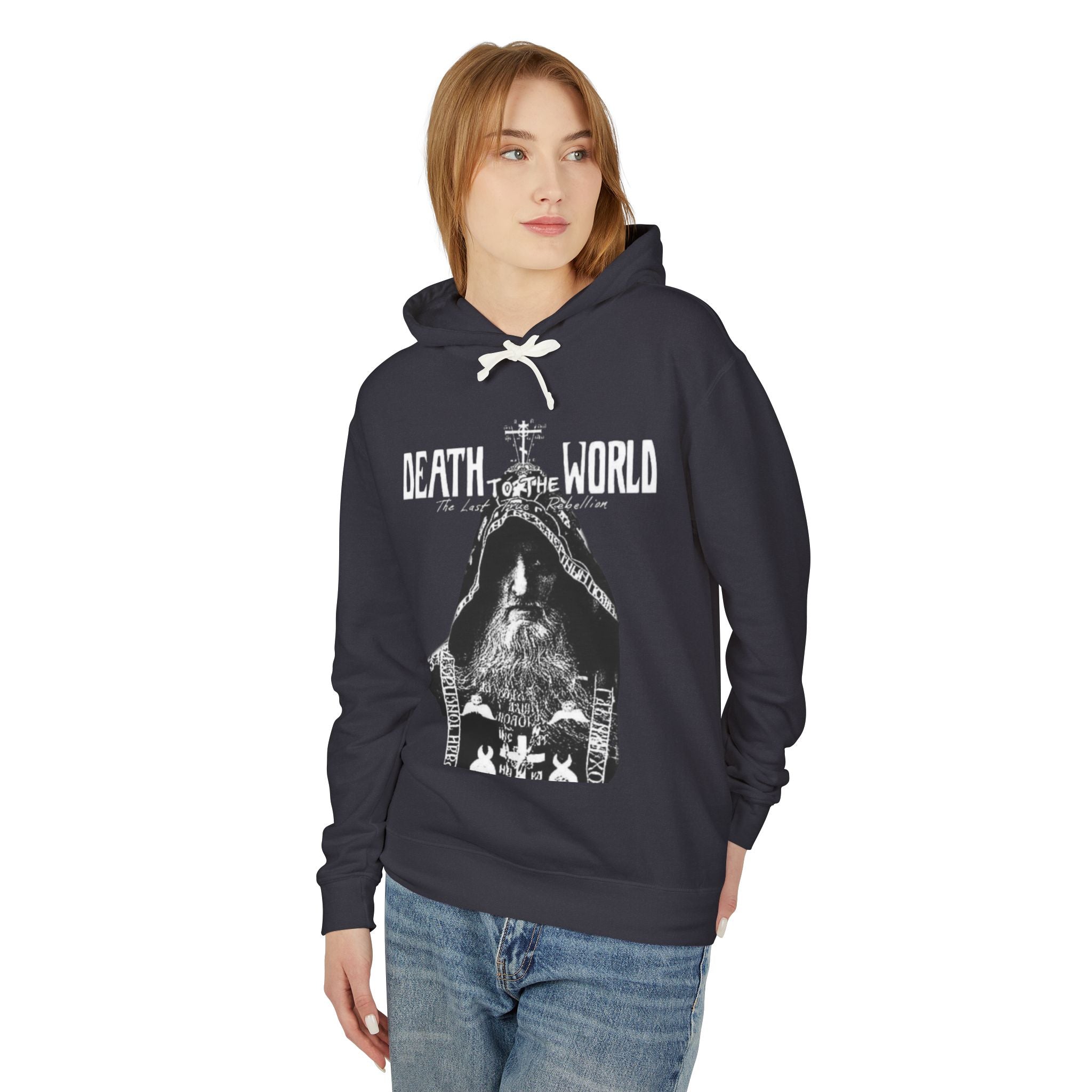 Death of the World Unisex Lightweight Hooded Sweatshirt