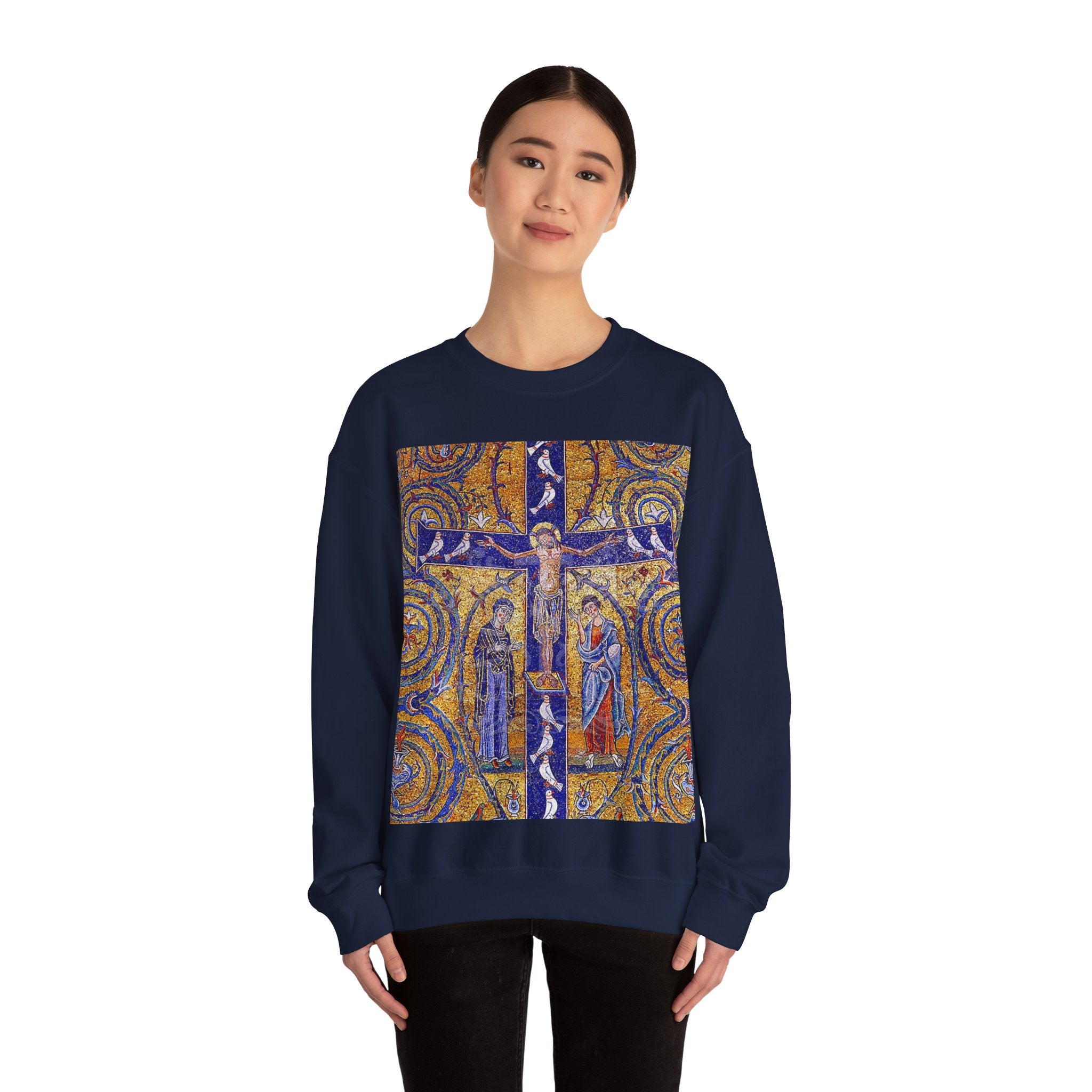 Artistic Religious Crewneck Sweatshirt - Unisex Heavy Blend™