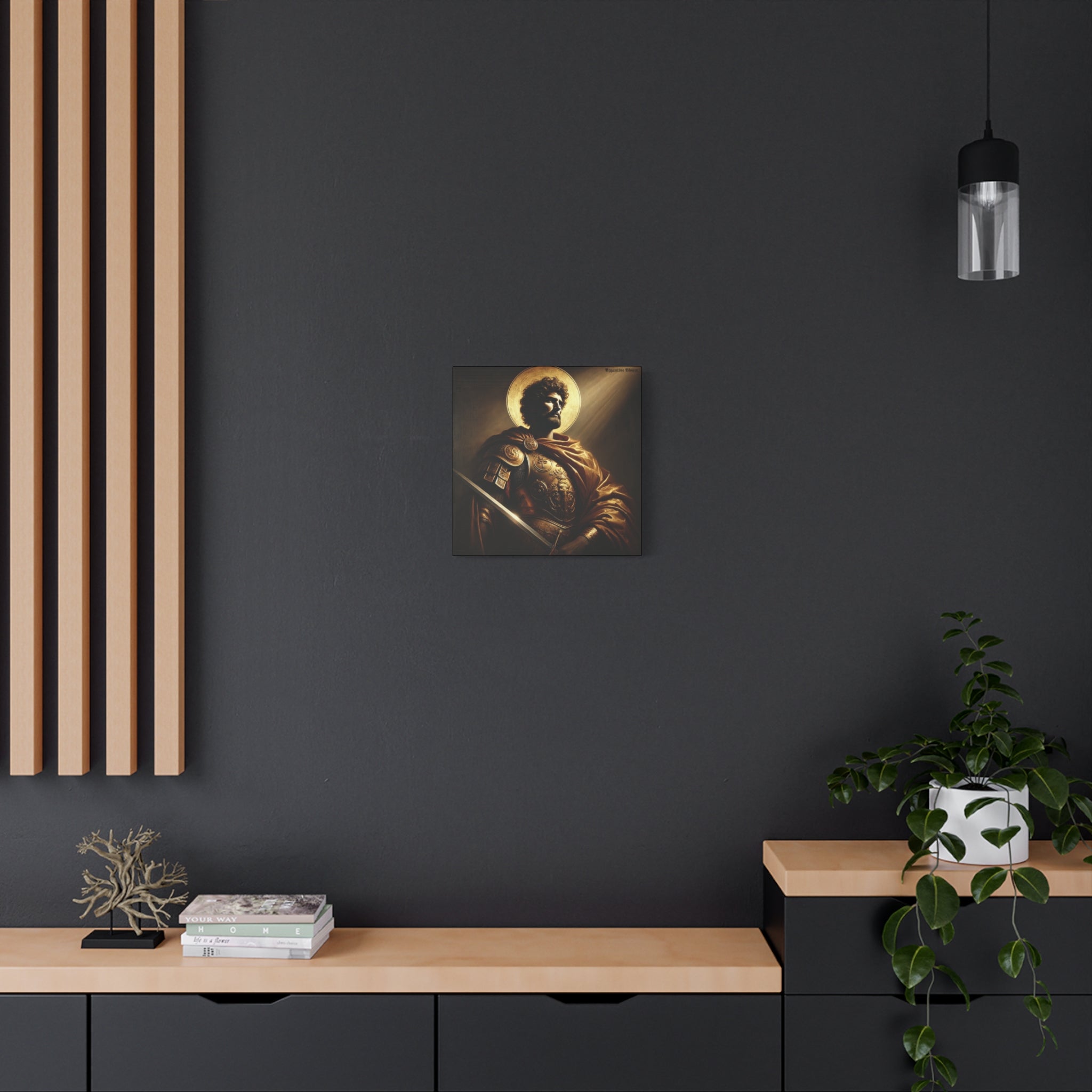 Heroic Saint Matte Canvas Wall Art - 1.25" Stretched