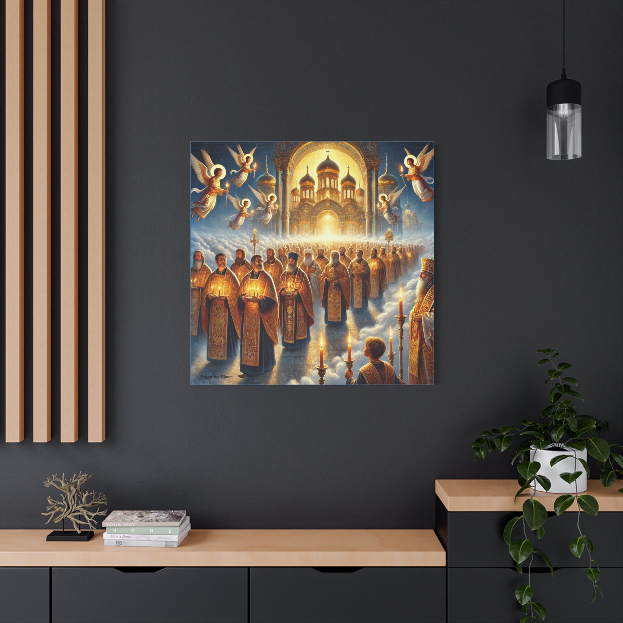 Spiritual Art Canvas Print - Orthodox Ceremony Scene