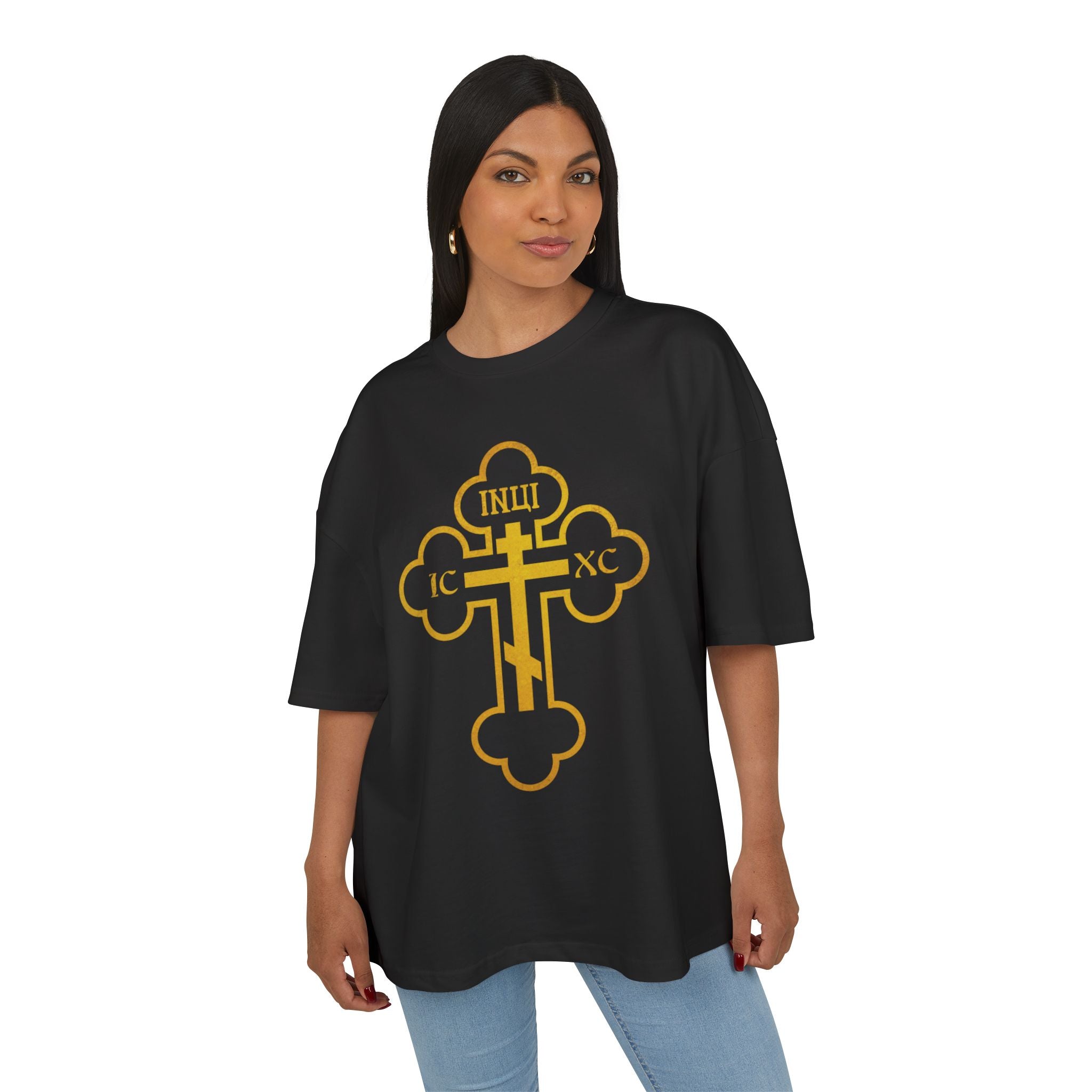 Black Ascension - Unisex Heavy Cotton Cross Tee