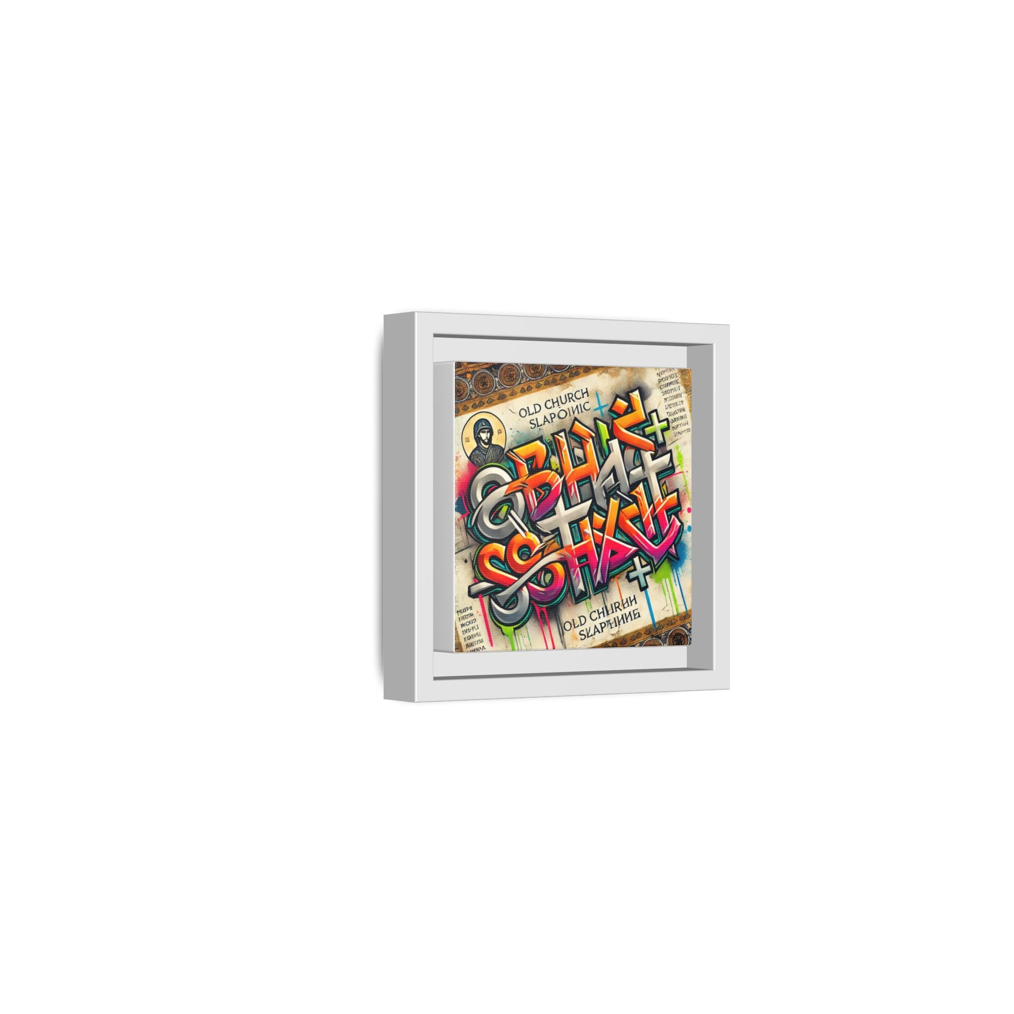 Graffiti Art Framed Canvas - Colorful Urban Wall Decor