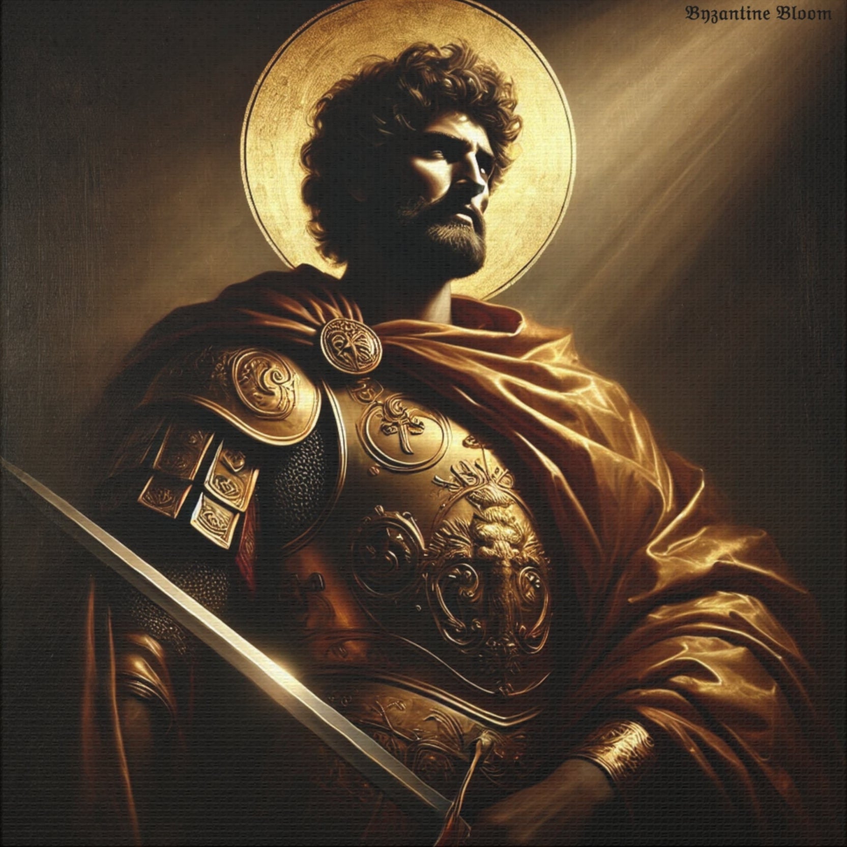 Heroic Saint Matte Canvas Wall Art - 1.25" Stretched