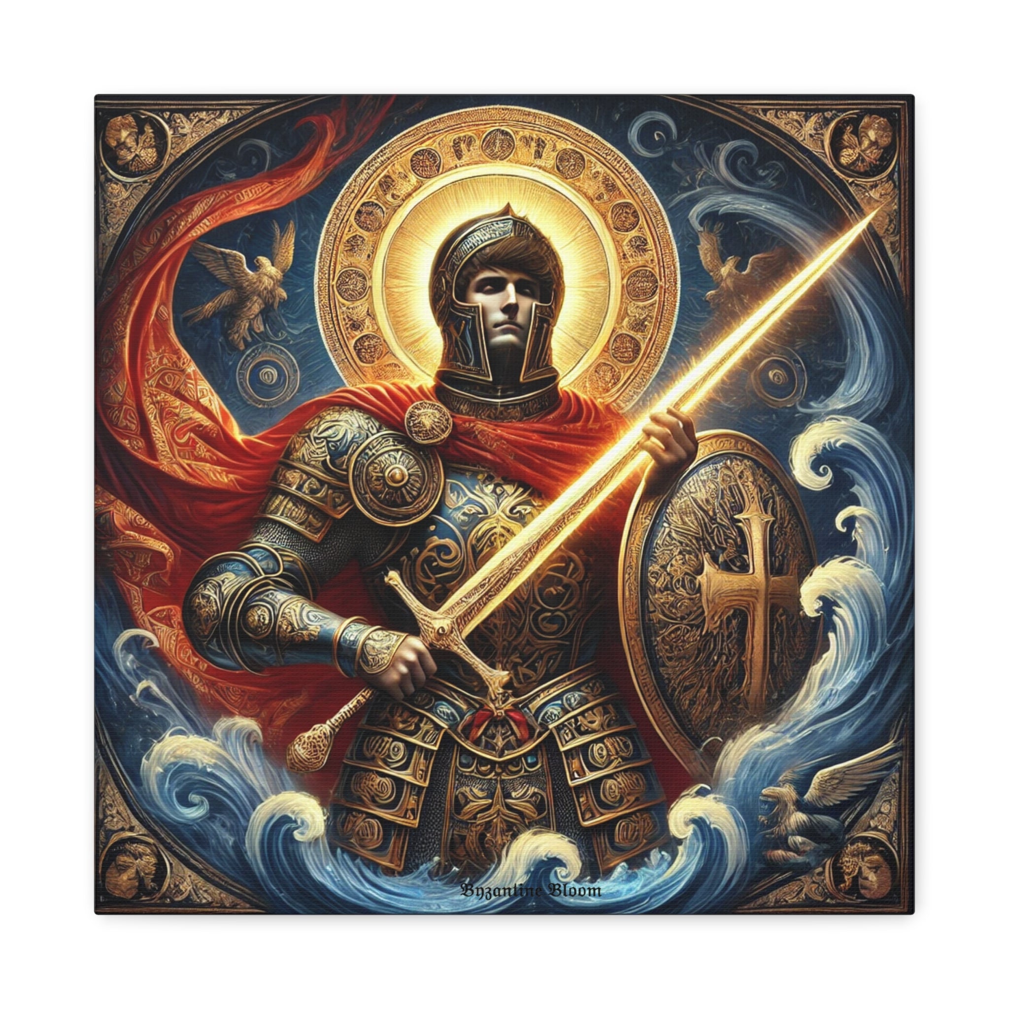 Warrior Canvas Art - Inspiring Gladiator Wall Decor