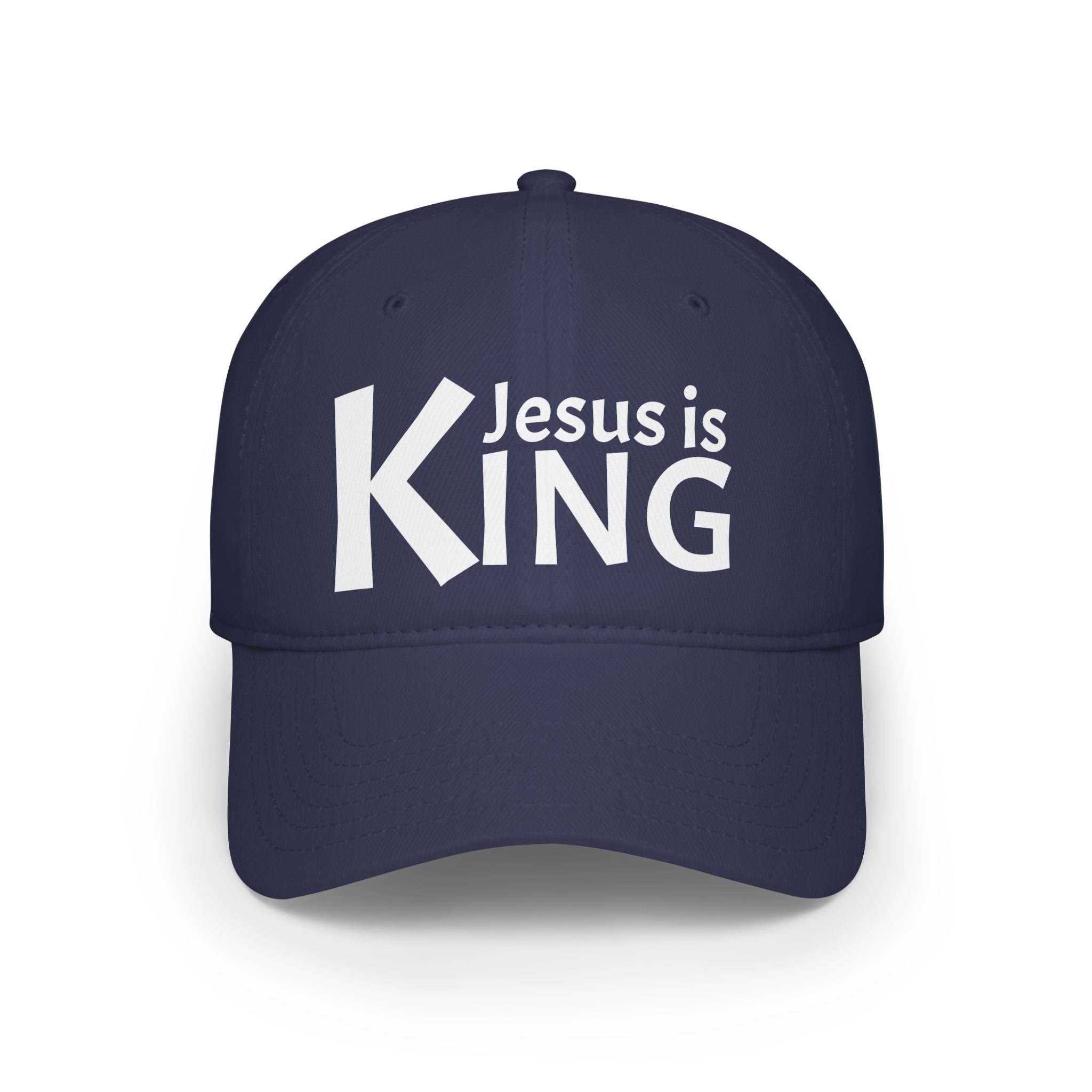 Inspirational Jesus is KING Low Profile Baseball Cap