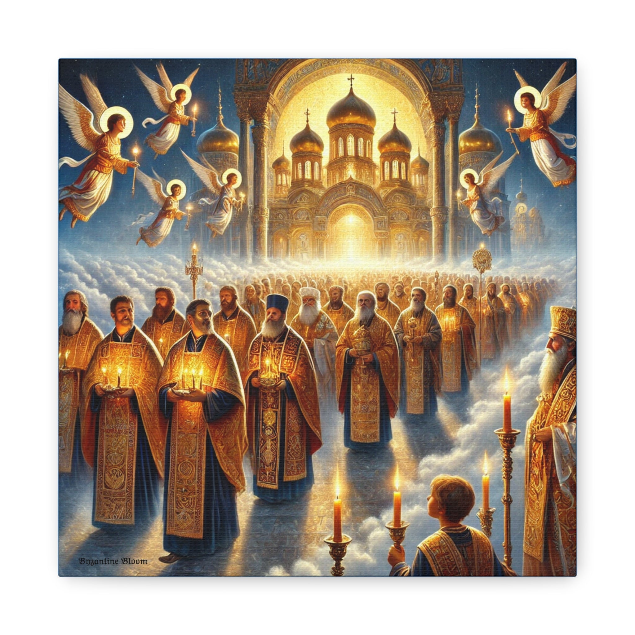 Spiritual Art Canvas Print - Orthodox Ceremony Scene