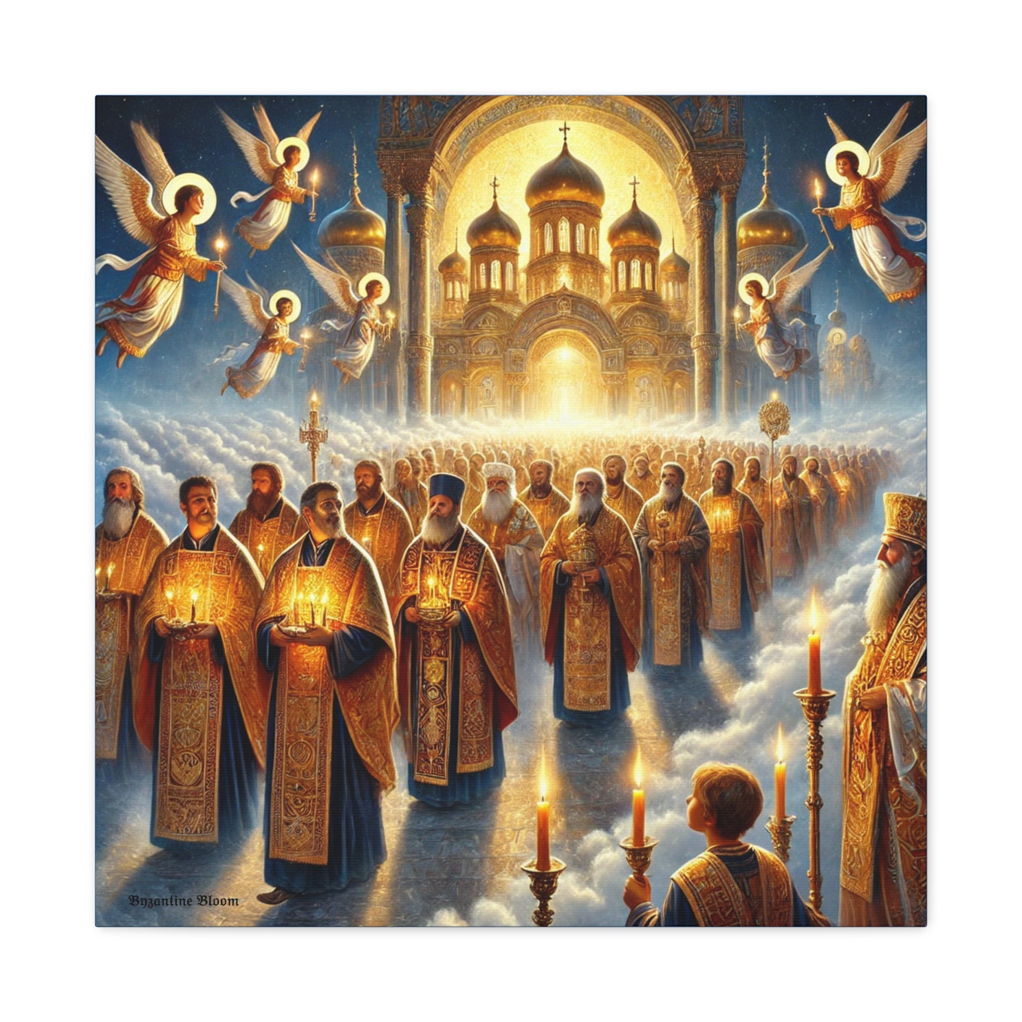 Spiritual Art Canvas Print - Orthodox Ceremony Scene