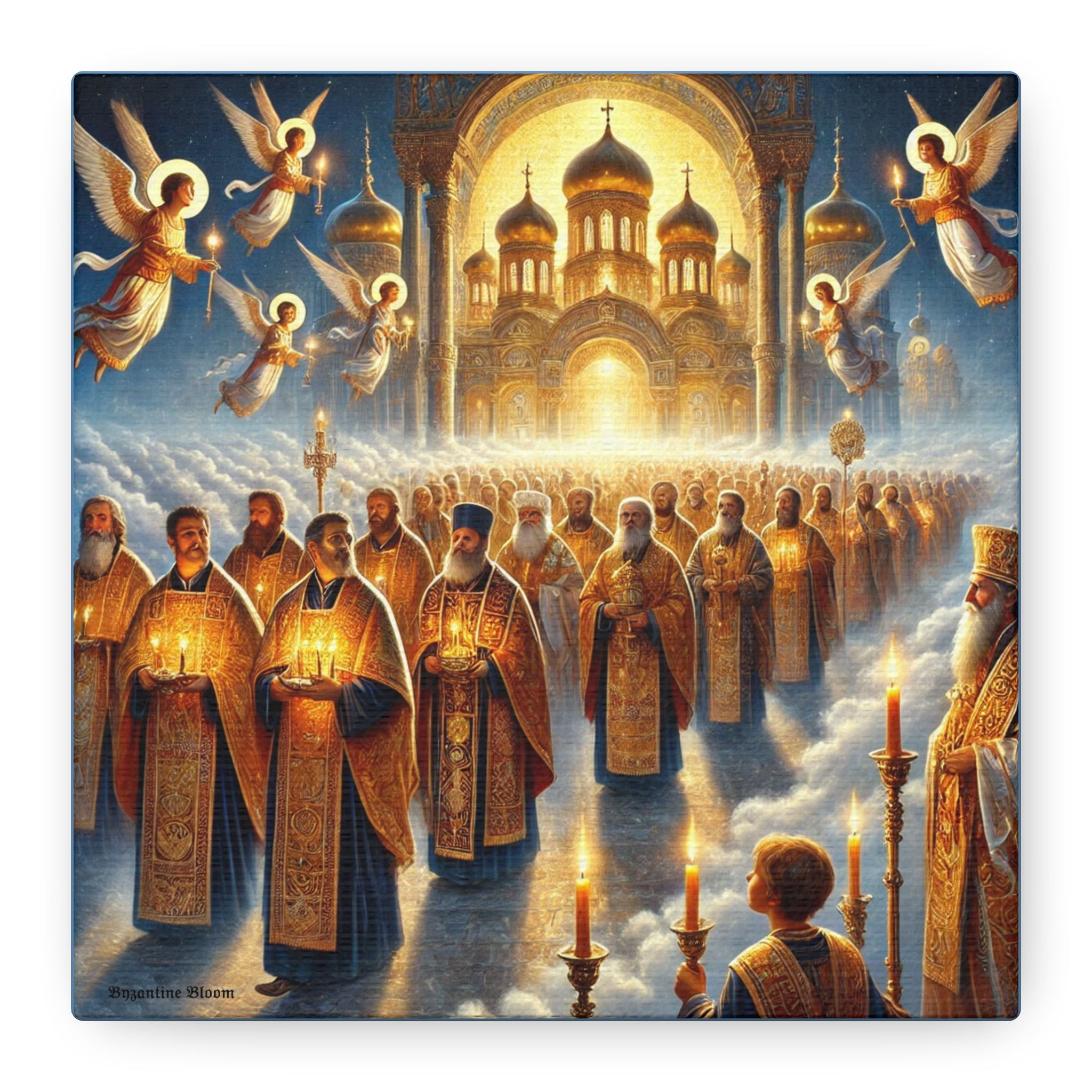 Spiritual Art Canvas Print - Orthodox Ceremony Scene