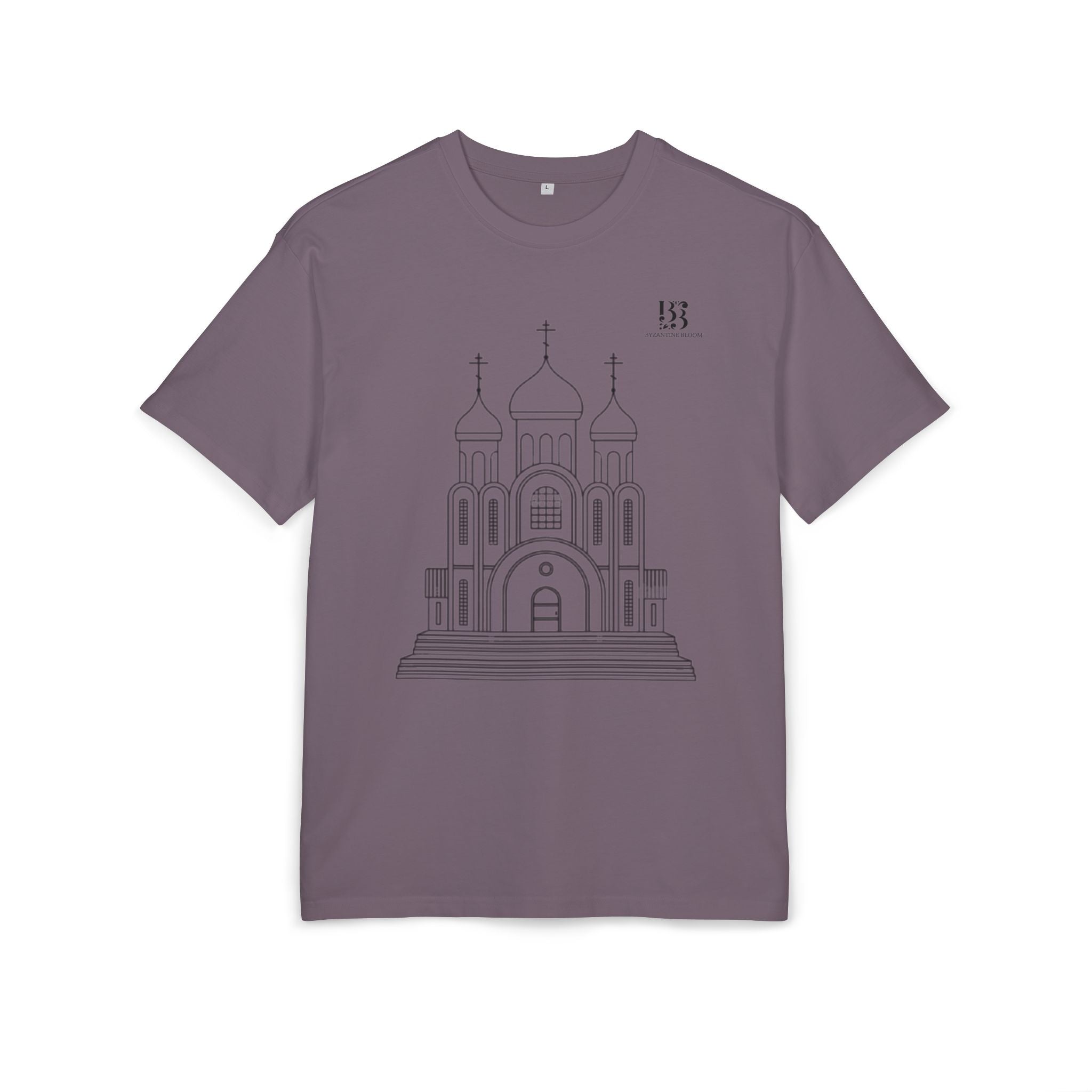 Unisex Oversize Tee with Cathedral Design - Perfect for Everyday Wear or Special Occasions