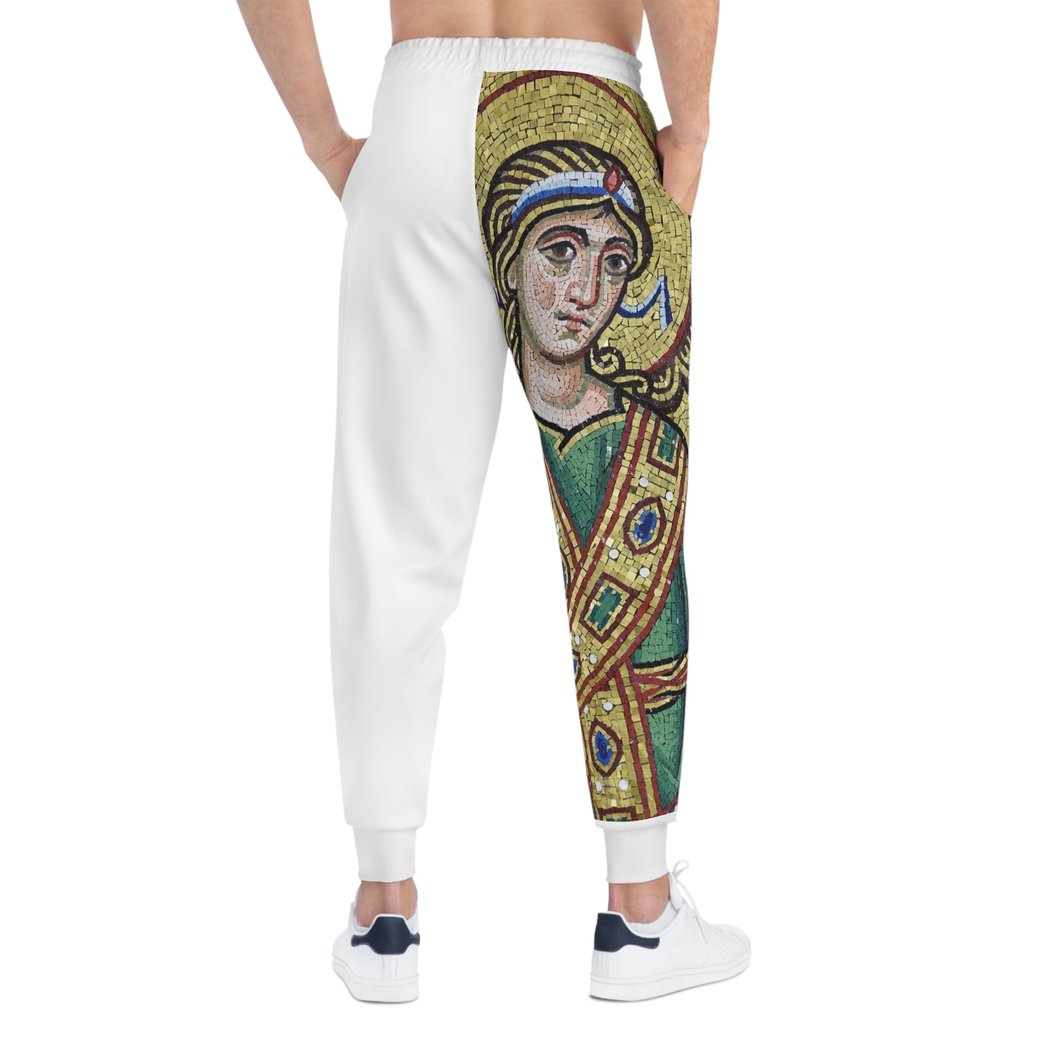 Unique Athletic Joggers with Religious Art Designs - Perfect for Spirituality & Comfort