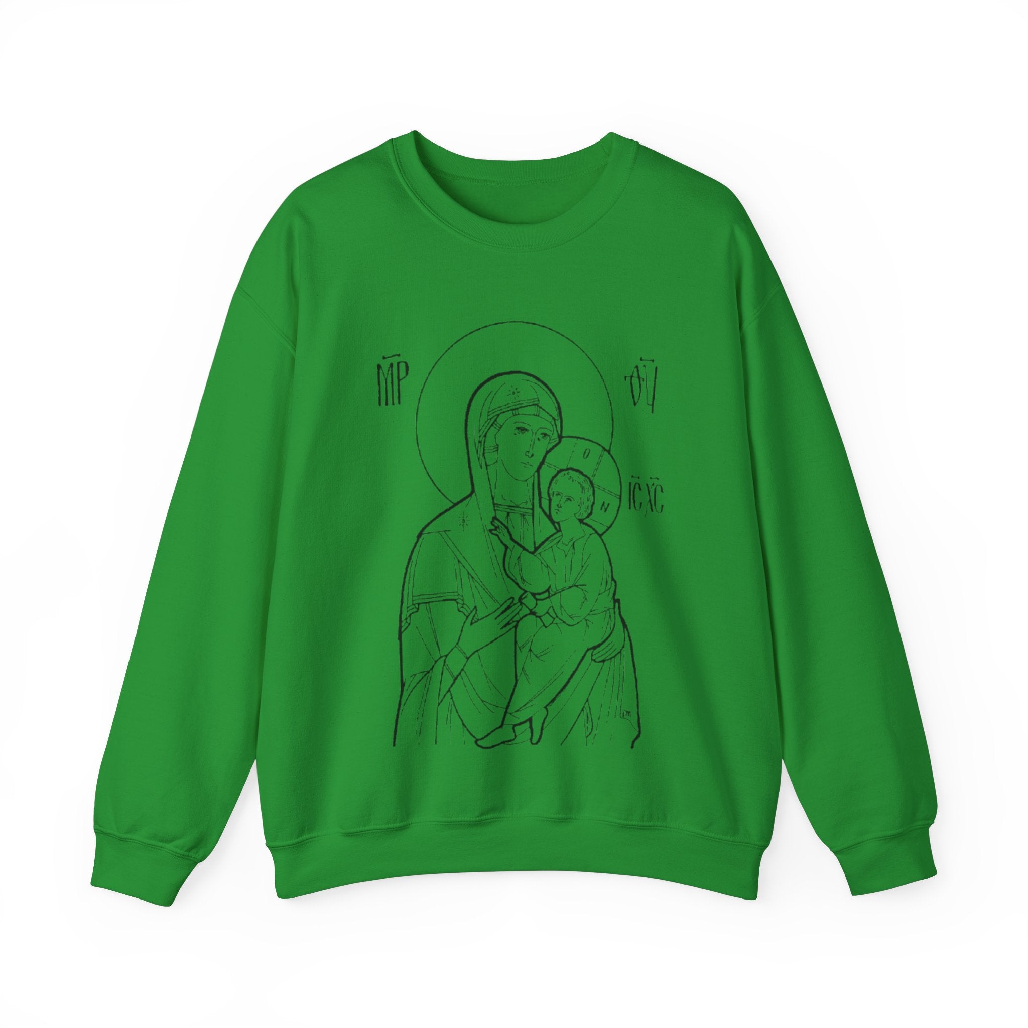 Holy Mother Unisex Sweatshirt – Vintage Religious Design