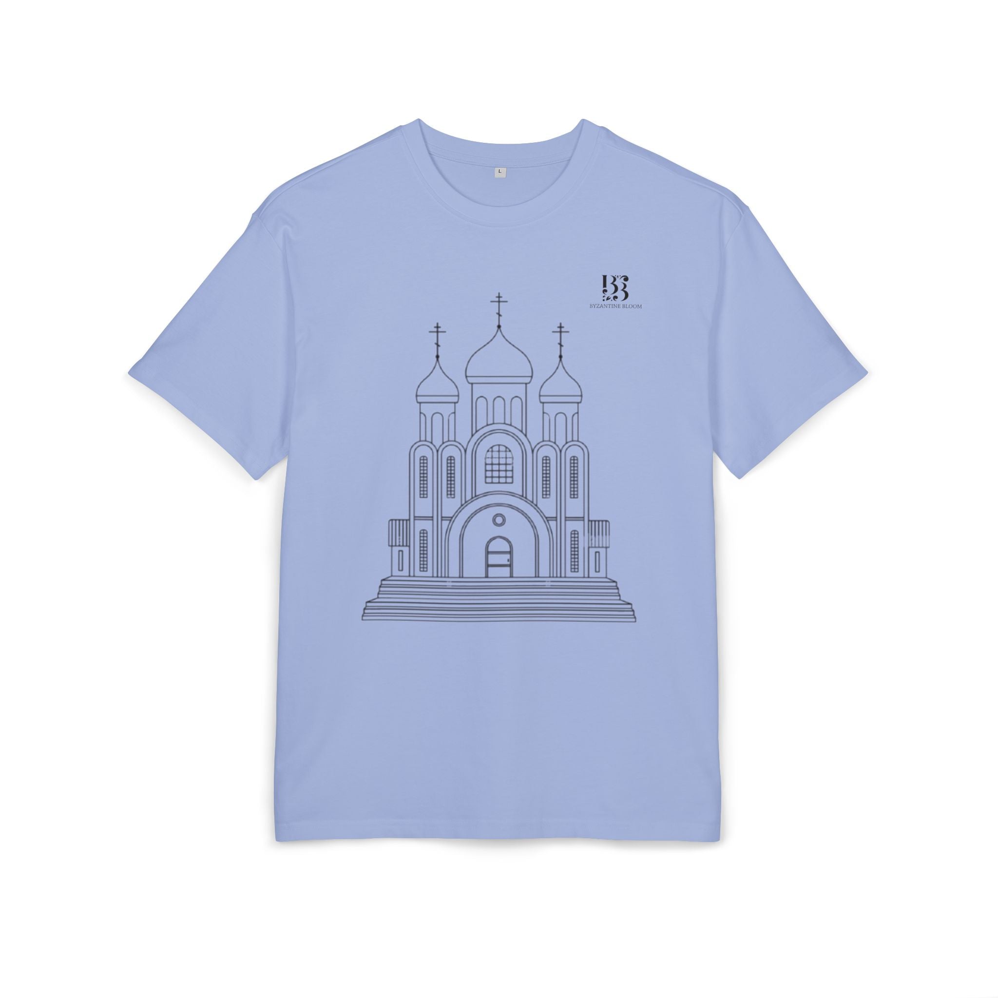 Unisex Oversize Tee with Cathedral Design - Perfect for Everyday Wear or Special Occasions