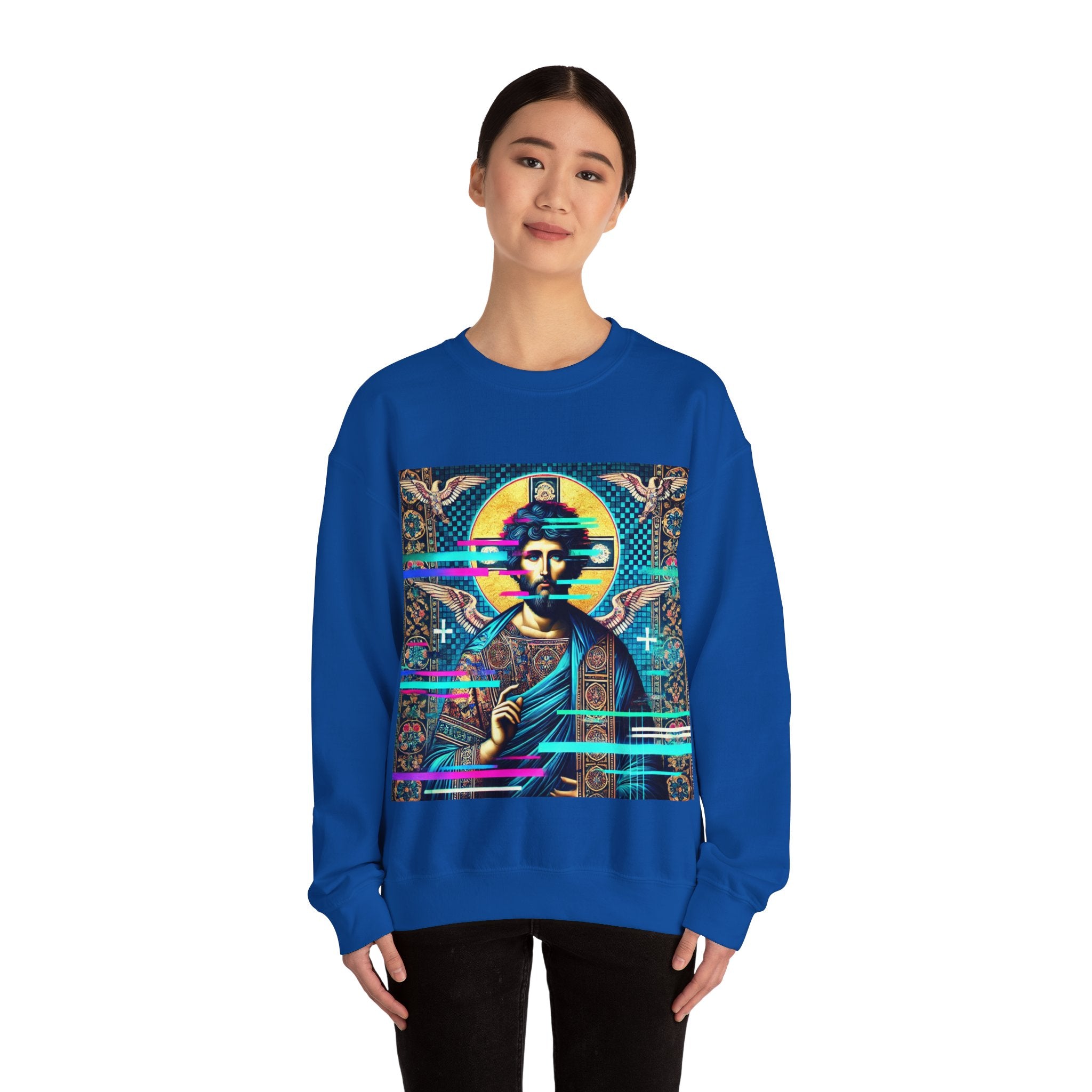 Vintage Christ Graphic Crewneck Sweatshirt - Unisex Heavy Blend™