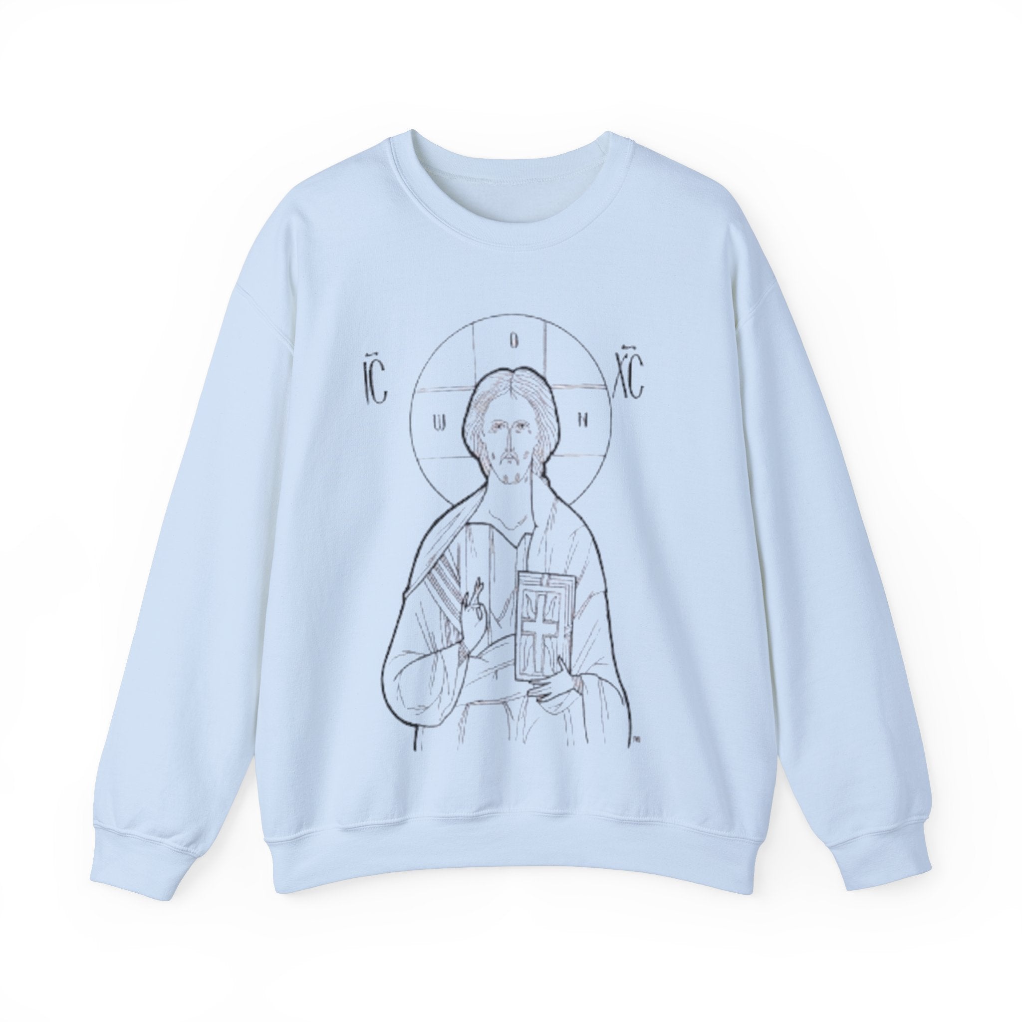 Vintage Christ Icon Sweatshirt | Unisex Crewneck for Religious Celebrations