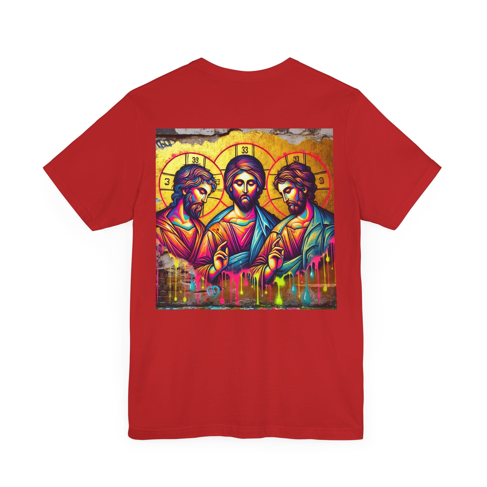 Spiritual Iconography Unisex Tee - Colorful Jesus Design