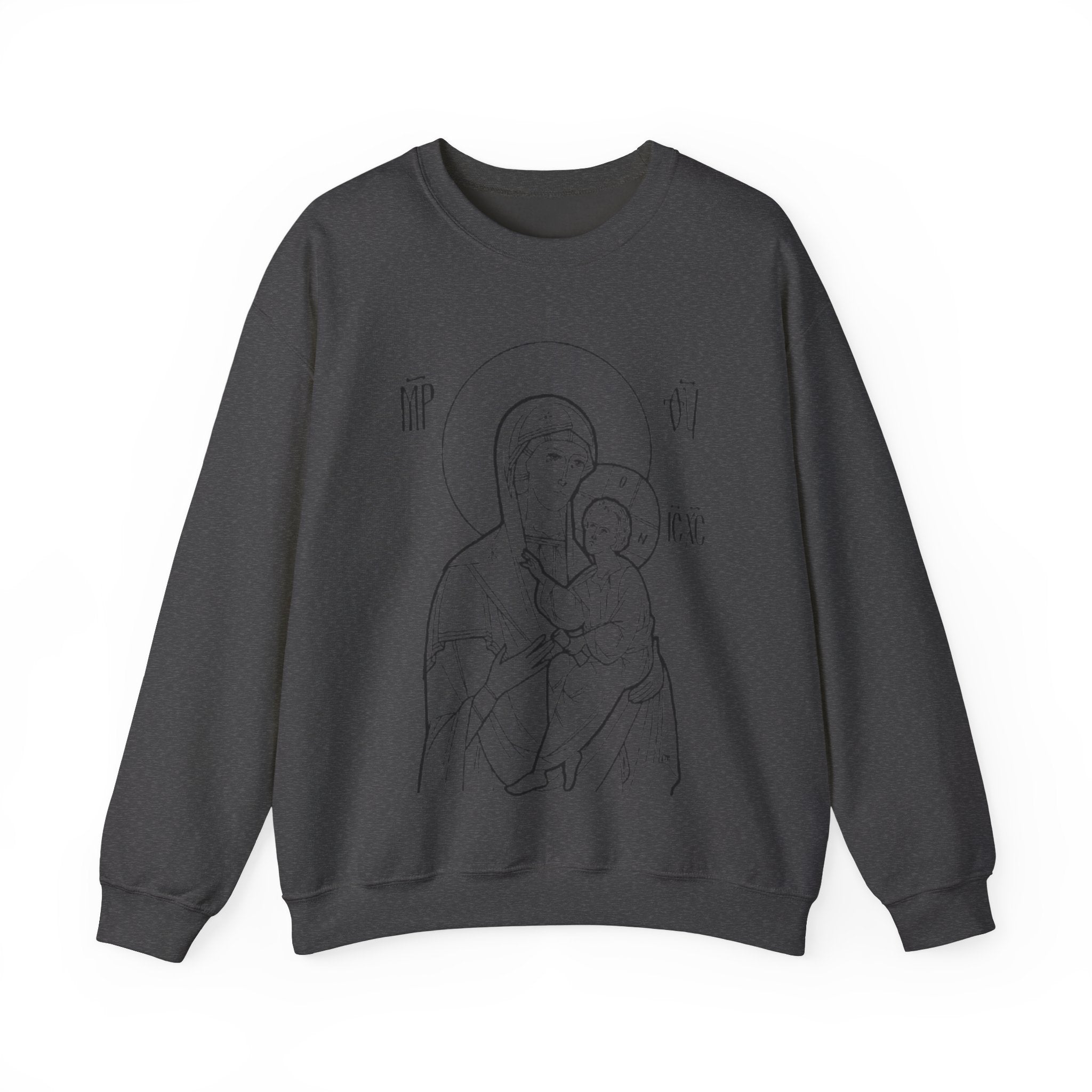 Holy Mother Unisex Sweatshirt – Vintage Religious Design