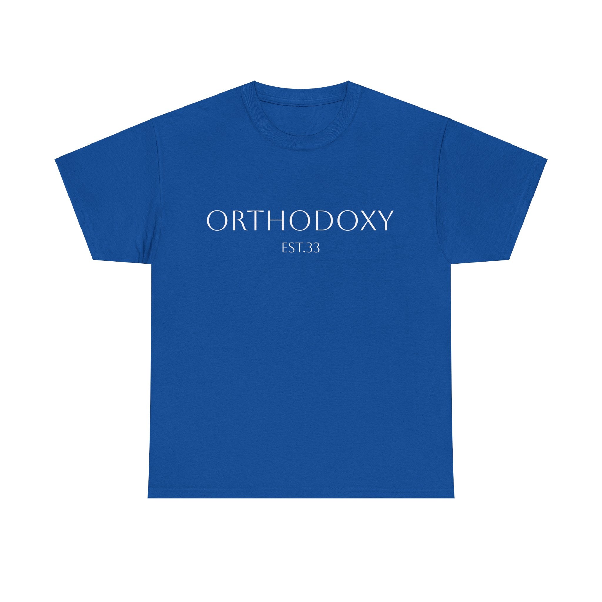 Orthodoxy Established 33 Unisex Heavy Cotton Tee