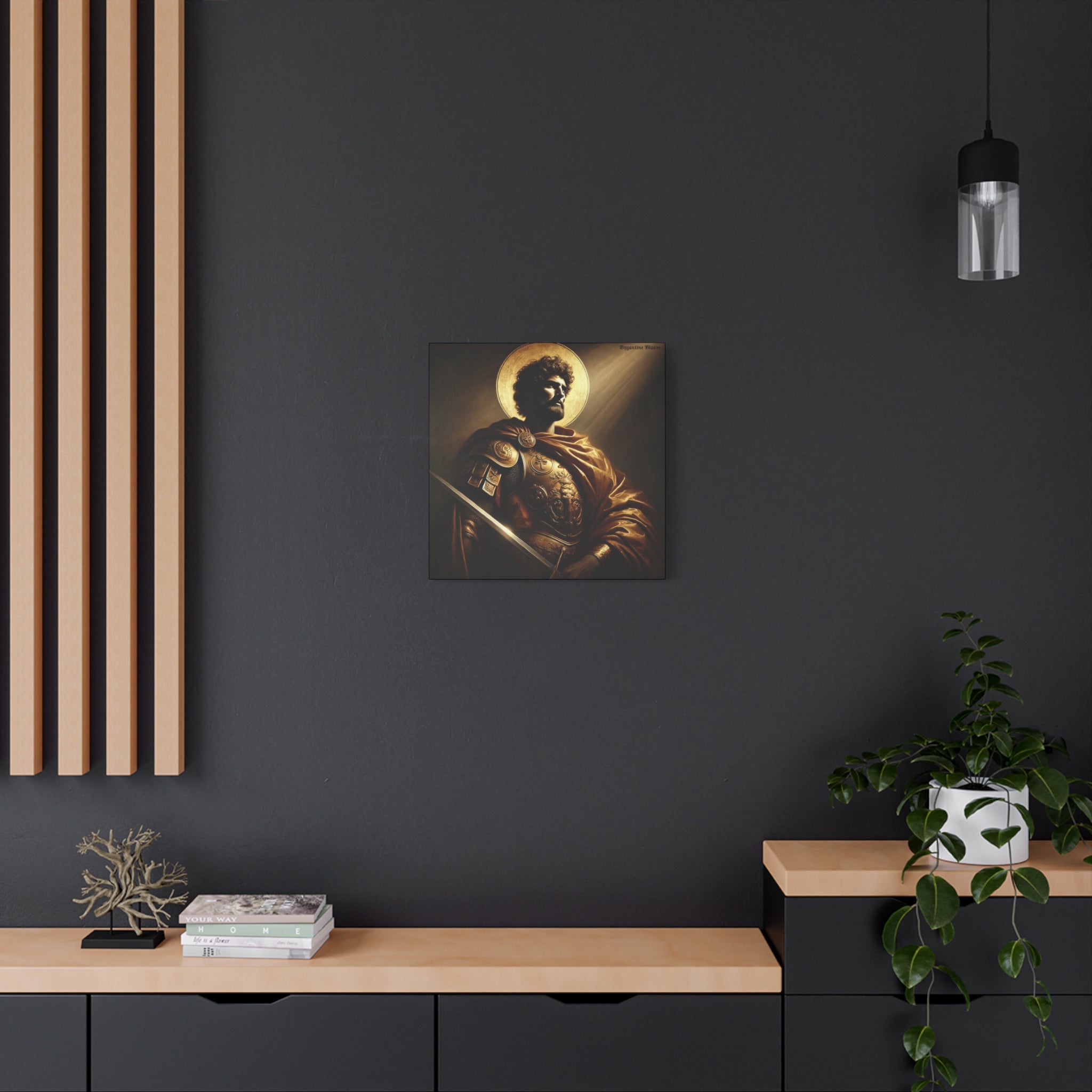 Heroic Saint Matte Canvas Wall Art - 1.25" Stretched
