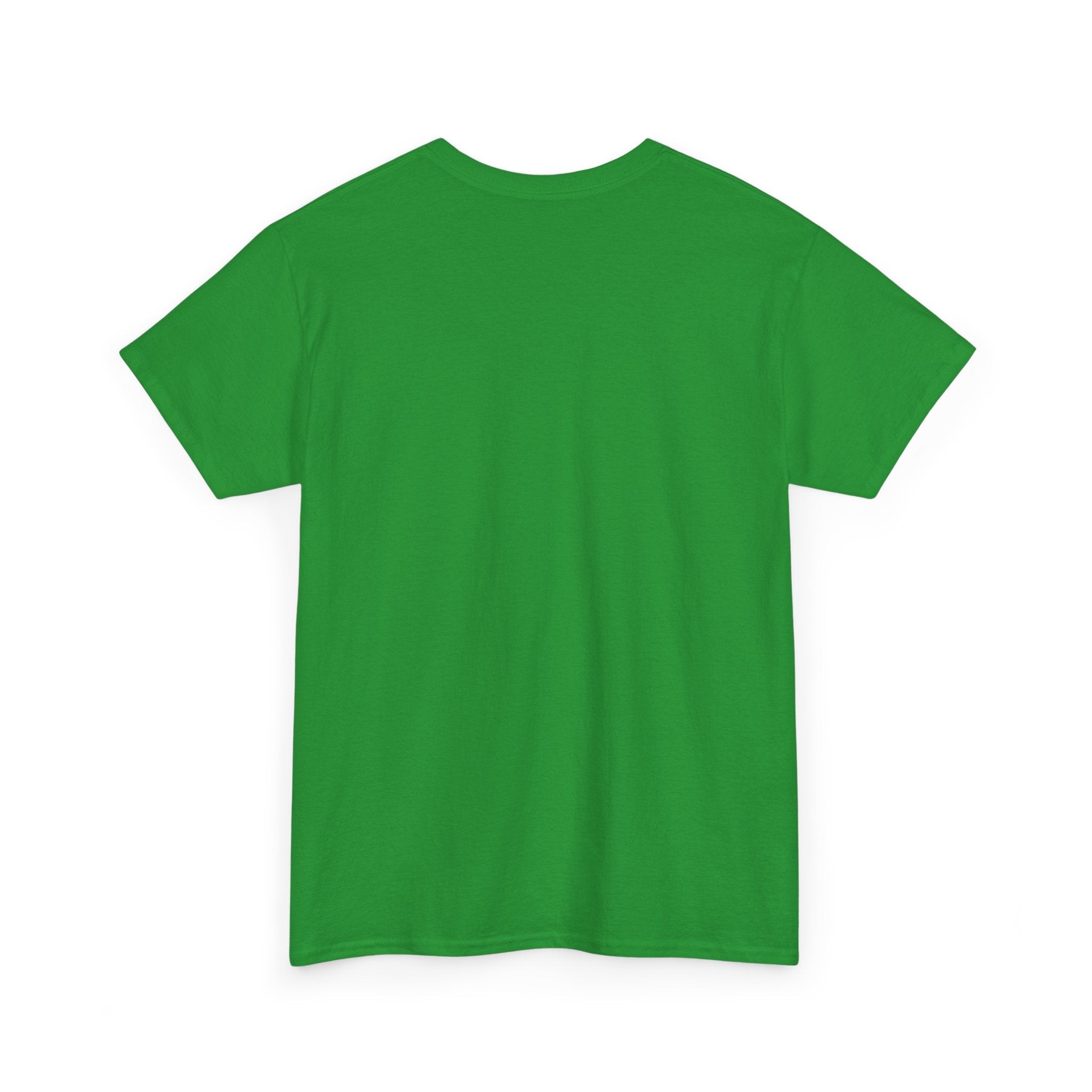 Saintly Green Unisex Heavy Cotton Tee - Religious Art T-Shirt for Spiritual Connection