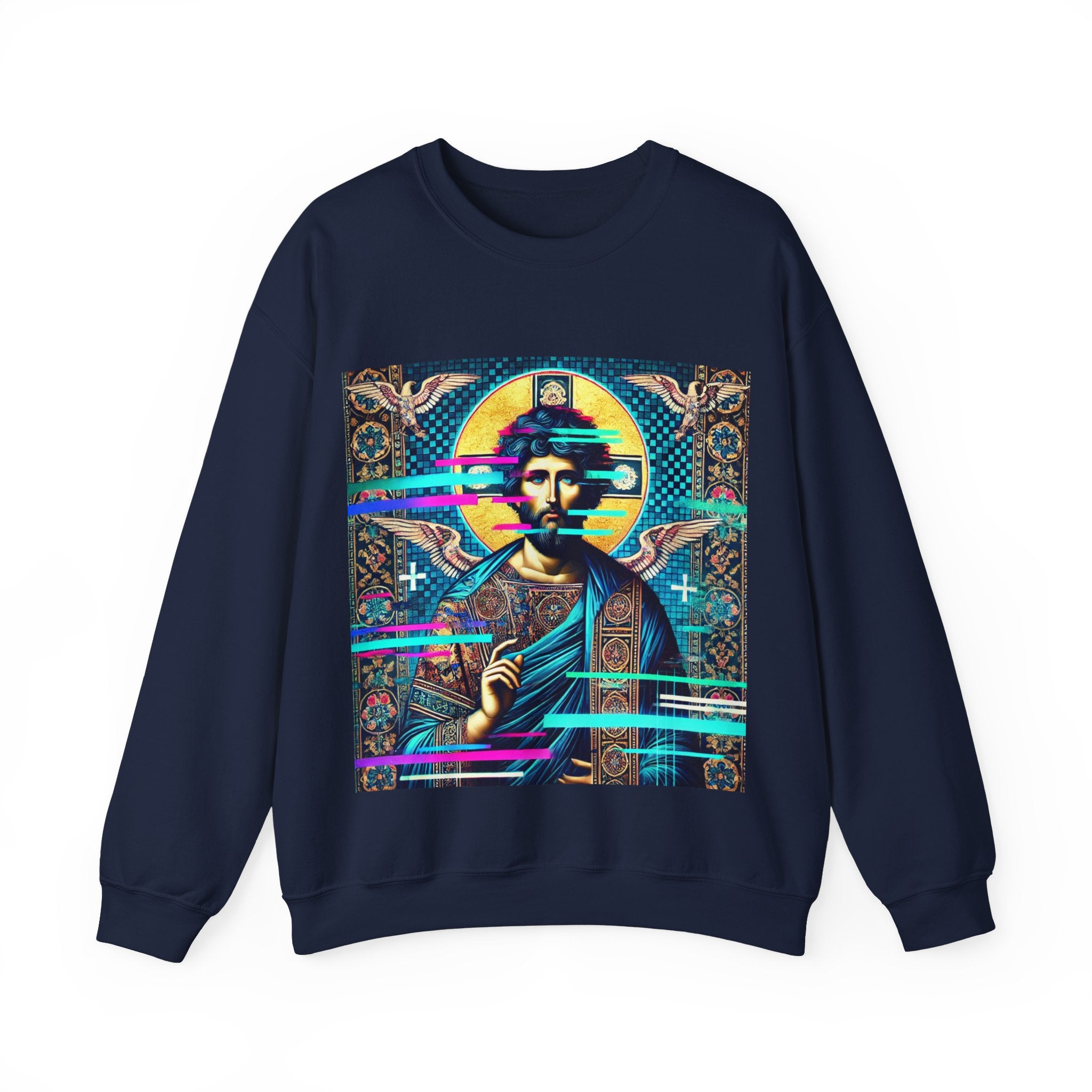 Vintage Christ Graphic Crewneck Sweatshirt - Unisex Heavy Blend™