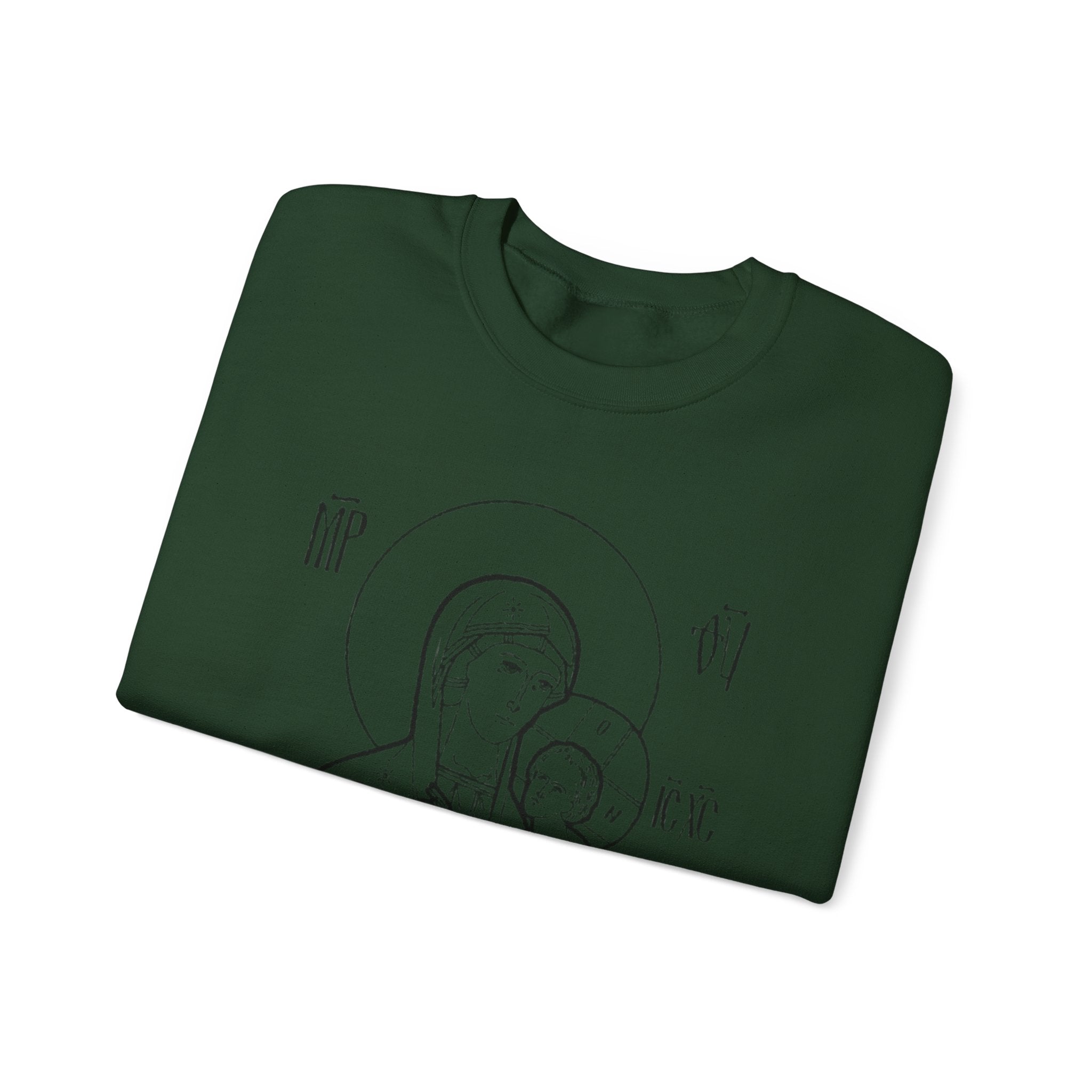 Holy Mother Unisex Sweatshirt – Vintage Religious Design