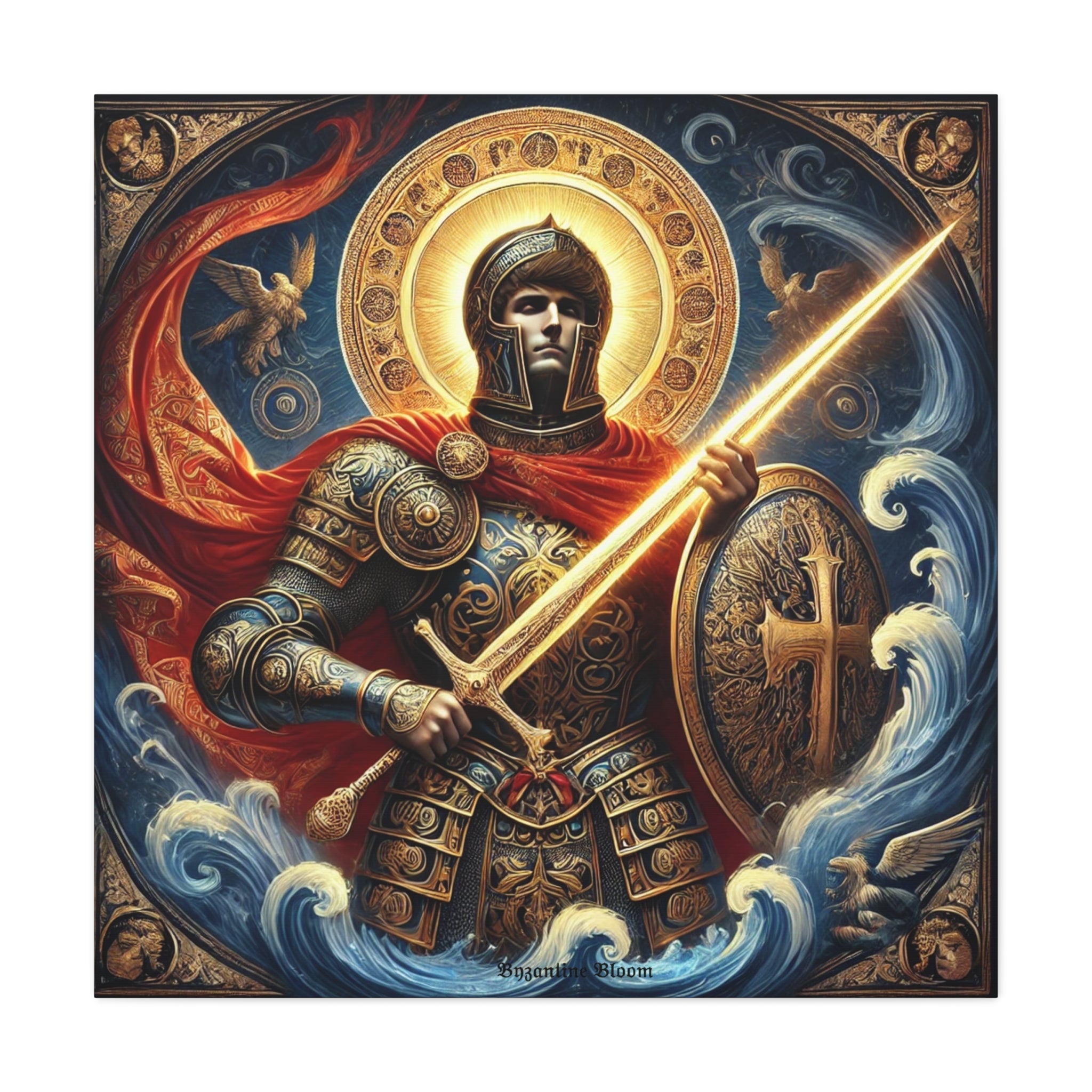 Warrior Canvas Art - Inspiring Gladiator Wall Decor