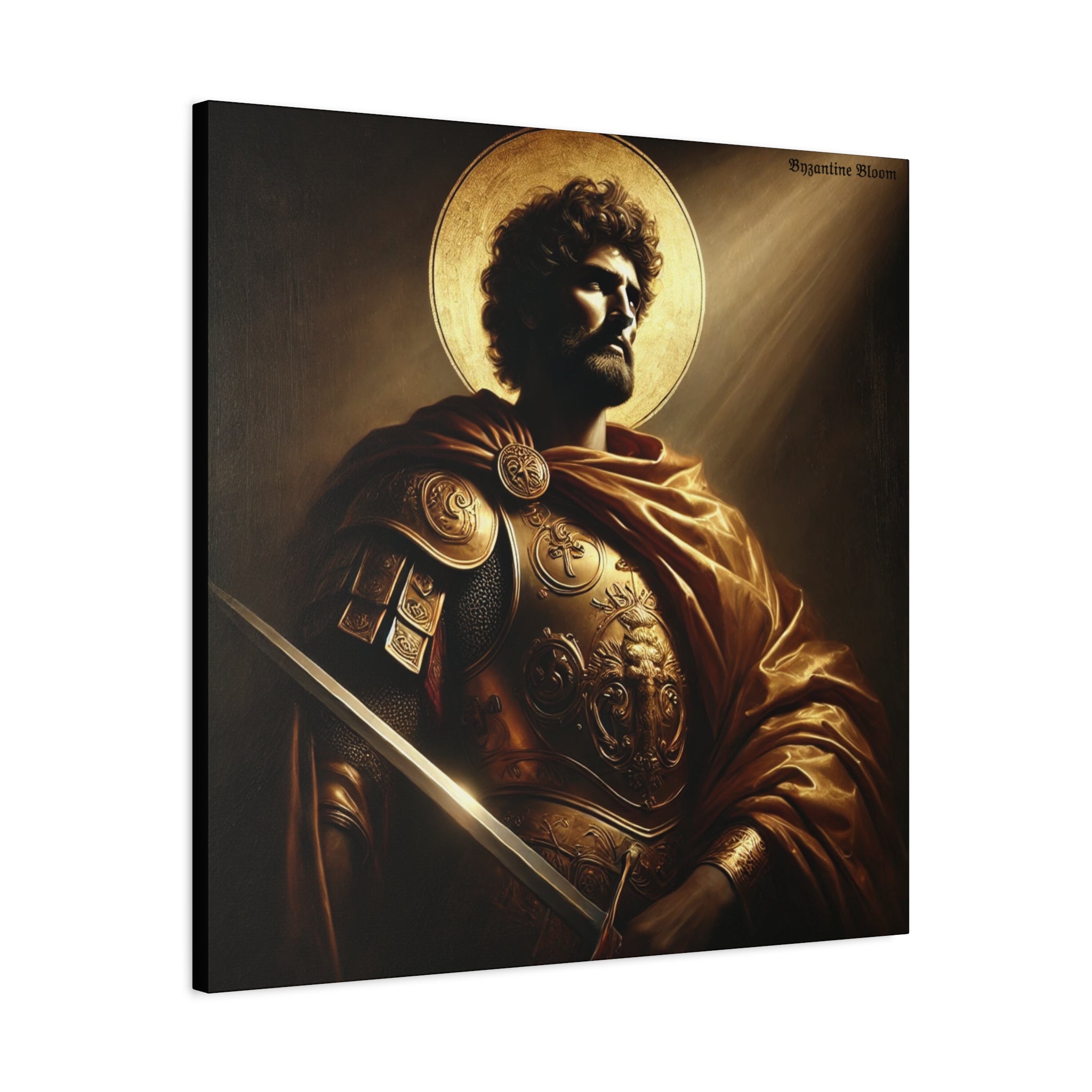 Heroic Saint Matte Canvas Wall Art - 1.25" Stretched
