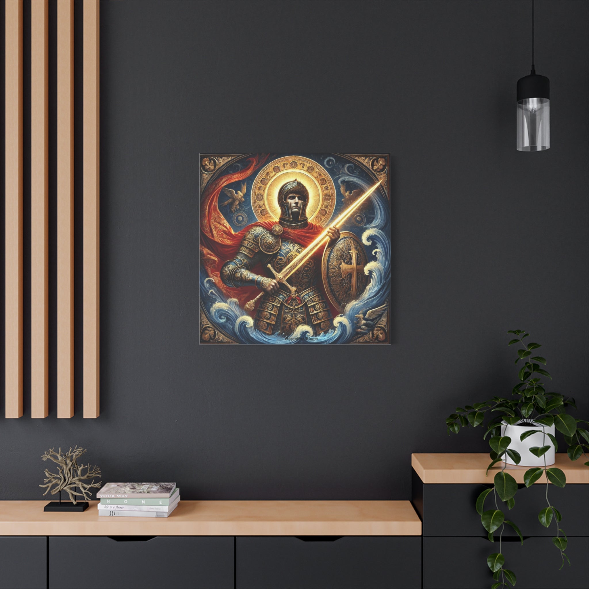 Warrior Canvas Art - Inspiring Gladiator Wall Decor