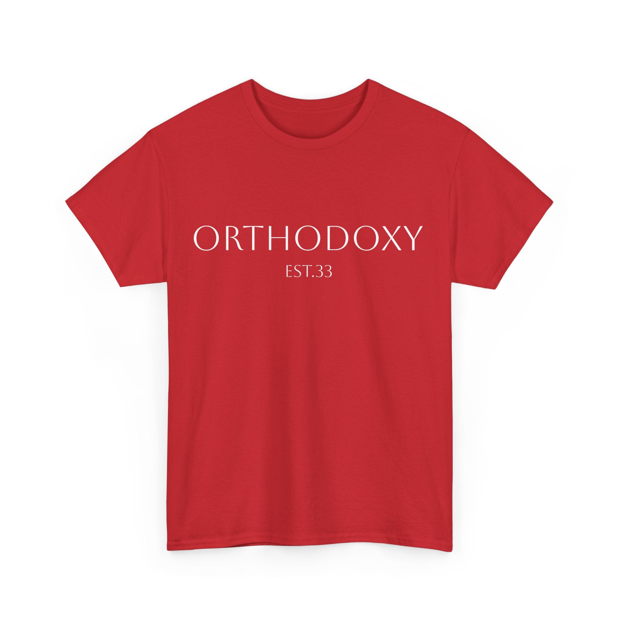 Orthodoxy Established 33 Unisex Heavy Cotton Tee
