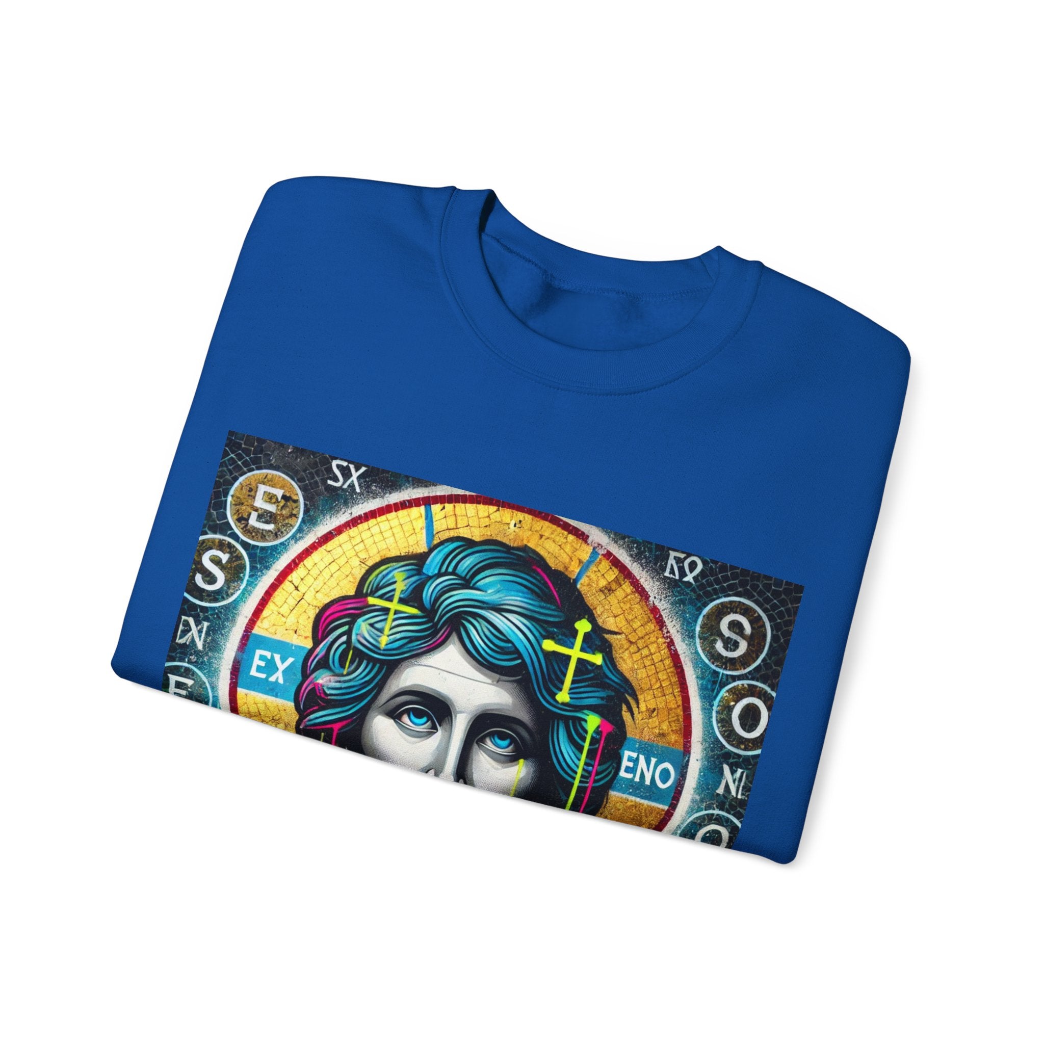 Urban Saint Graphic Sweatshirt - Unisex Heavy Blend™ Crewneck