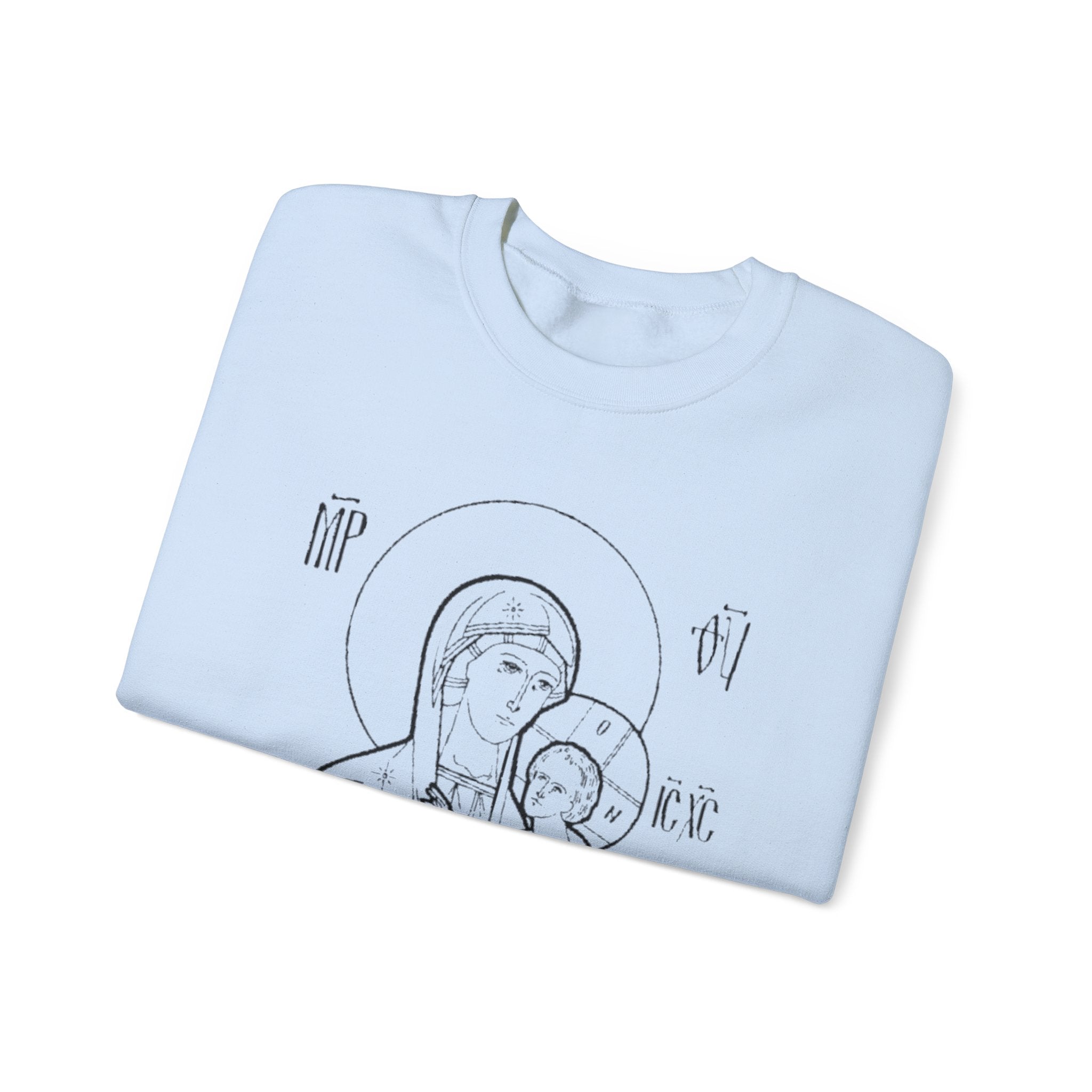 Holy Mother Unisex Sweatshirt – Vintage Religious Design