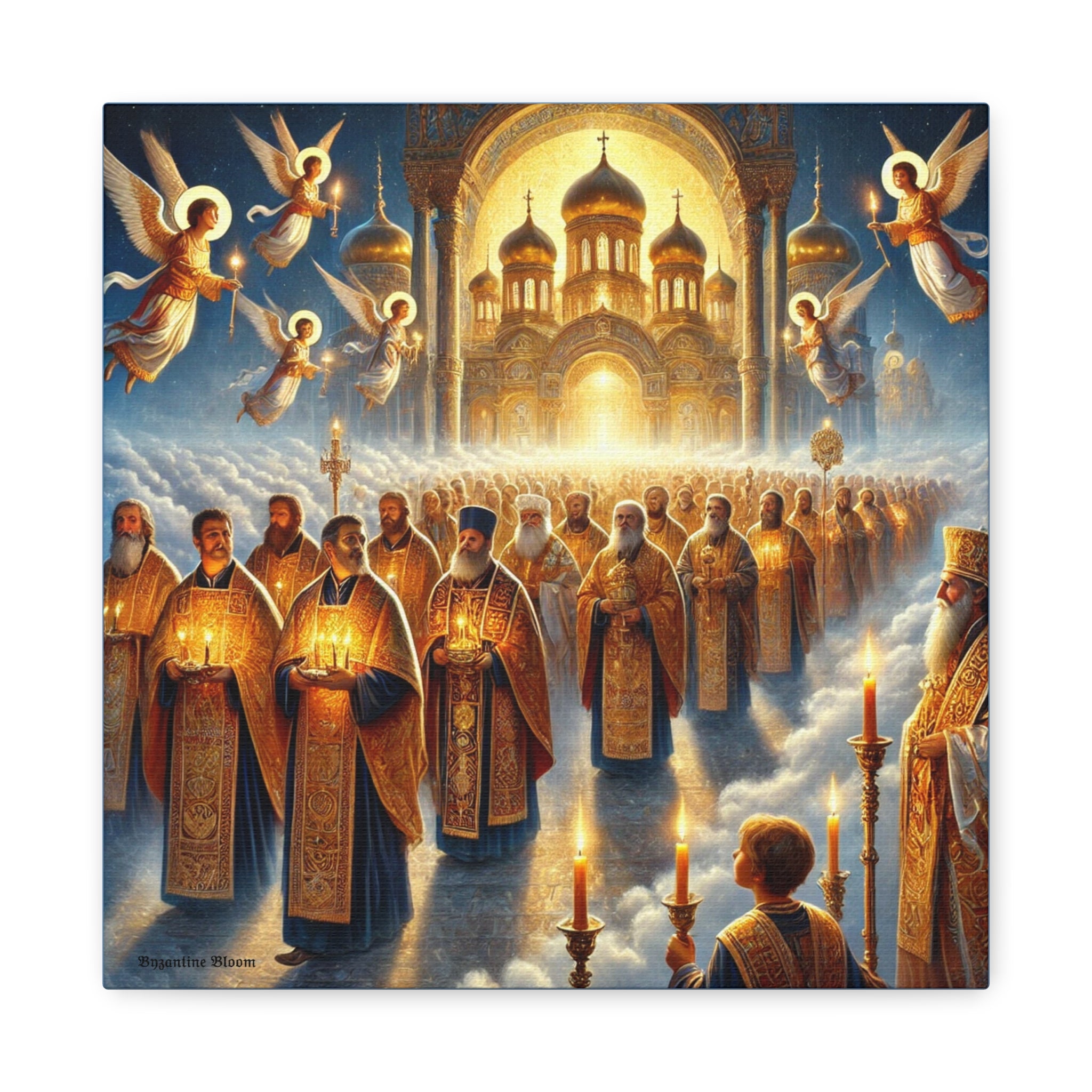Spiritual Art Canvas Print - Orthodox Ceremony Scene