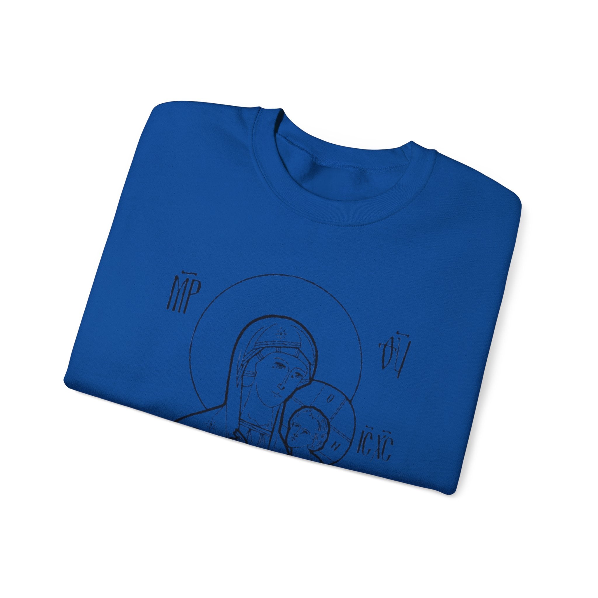 Holy Mother Unisex Sweatshirt – Vintage Religious Design