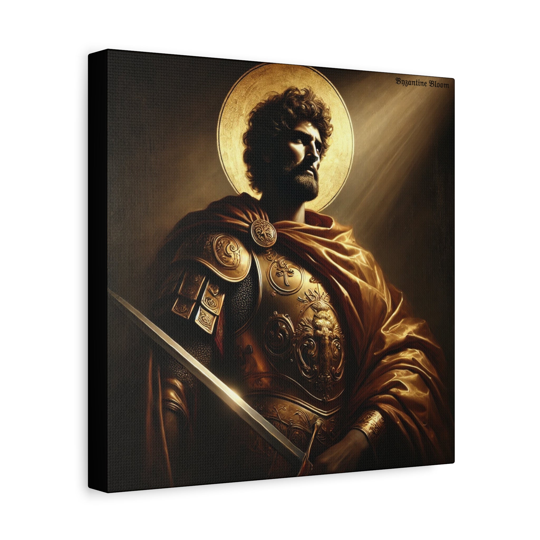 Heroic Saint Matte Canvas Wall Art - 1.25" Stretched