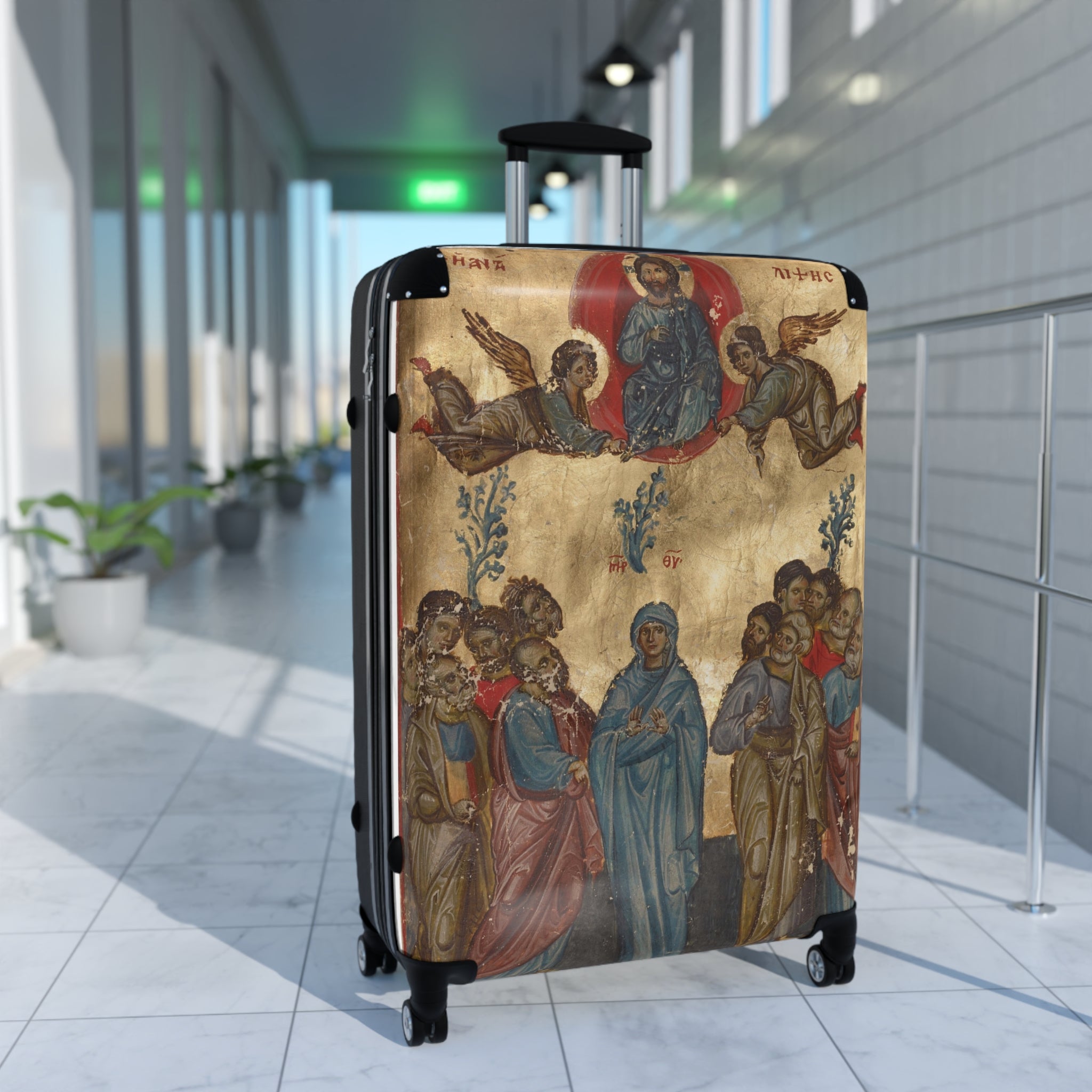 Artistic Suitcase with Divine Design for Travel Enthusiasts