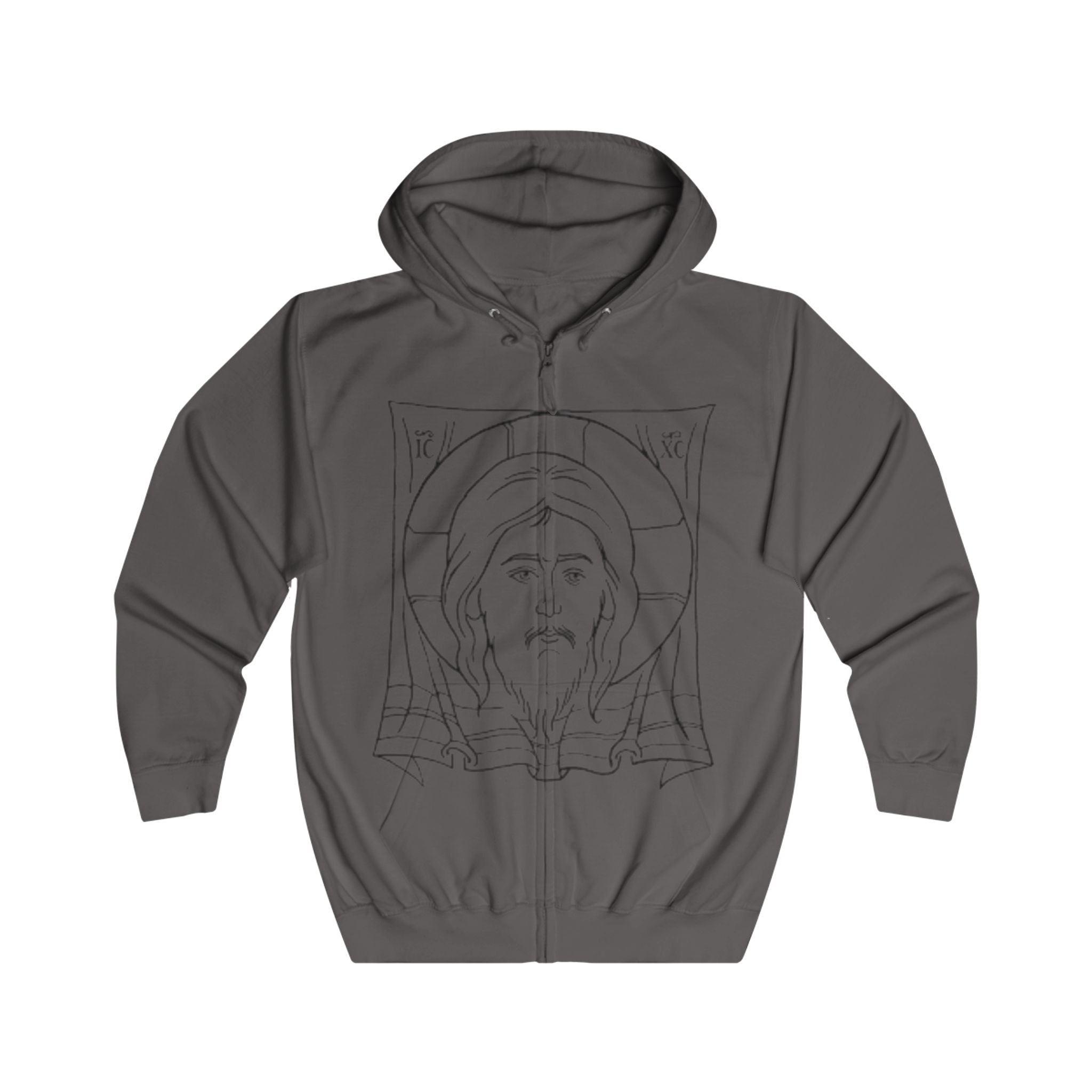 Stylish Unisex Full Zip Hoodie with Inspirational Design