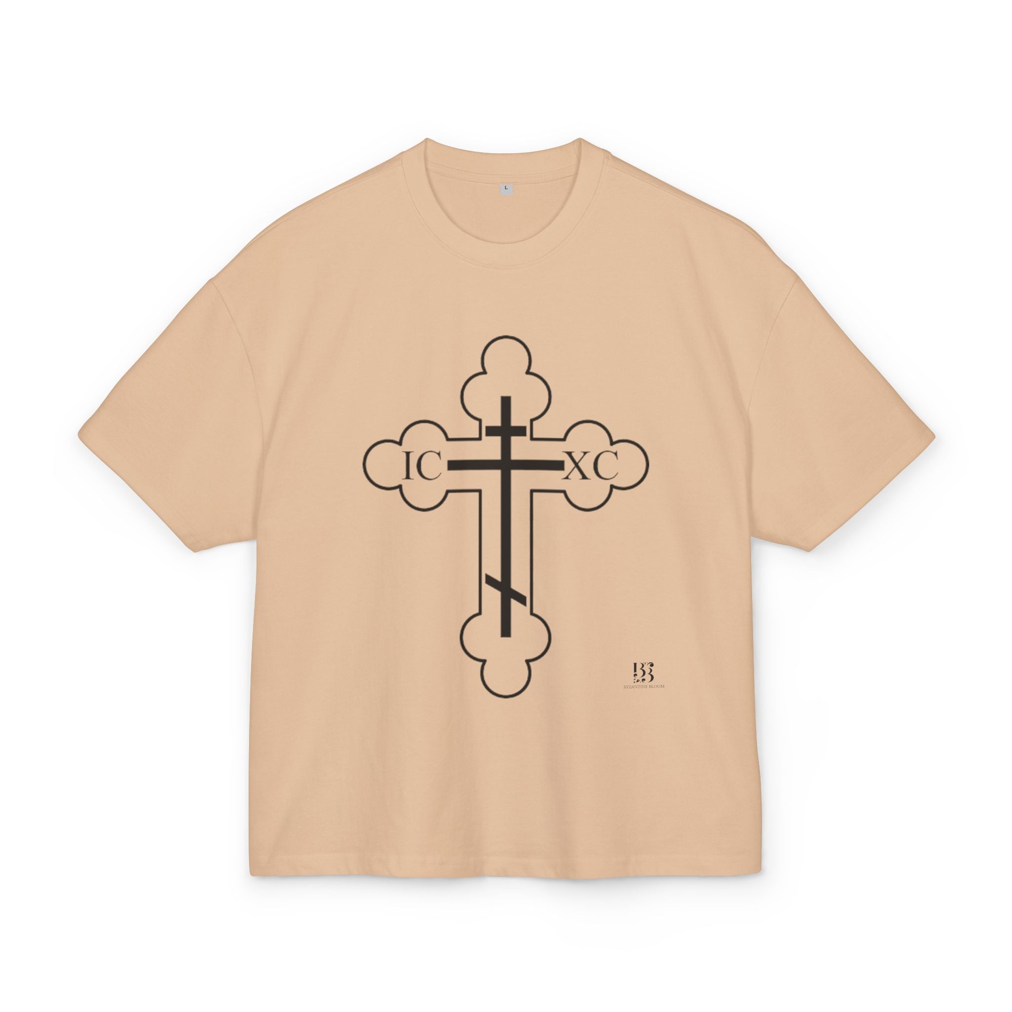 Unisex Heavy Cotton Cross Graphic Tee - Bold Religious Style